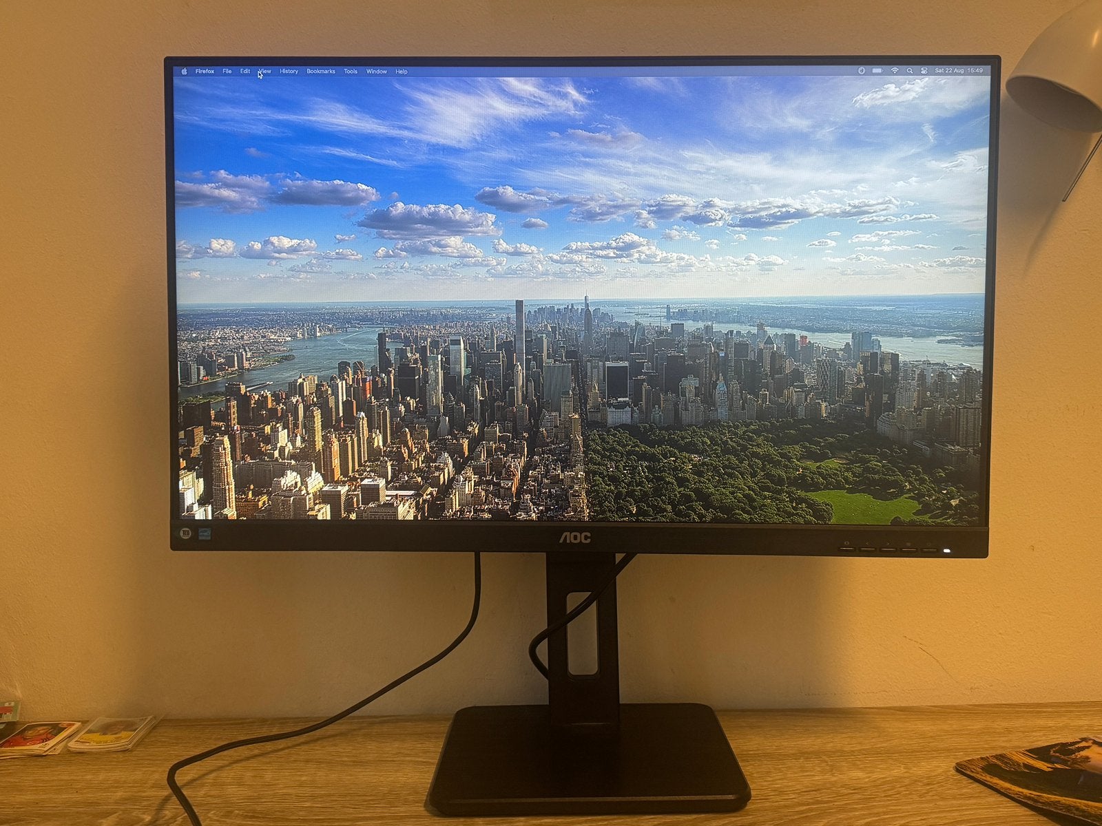 AOC 27P2C LCD monitor, Ophalen, HDMI, Full HD, Zo goed als nieuw