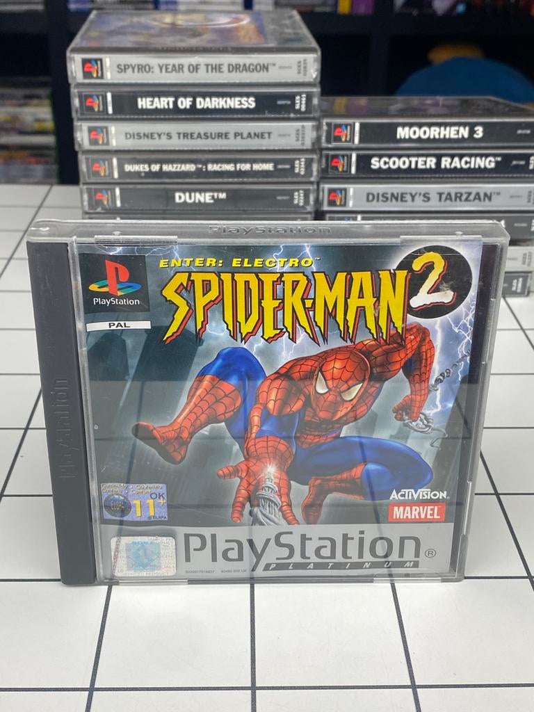 Spider-Man 2 Enter Electro - PS1 PlayStation 1 Game - Marvel, Spelcomputers en Games, Games | Sony PlayStation 1, 1 speler, Ophalen of Verzenden