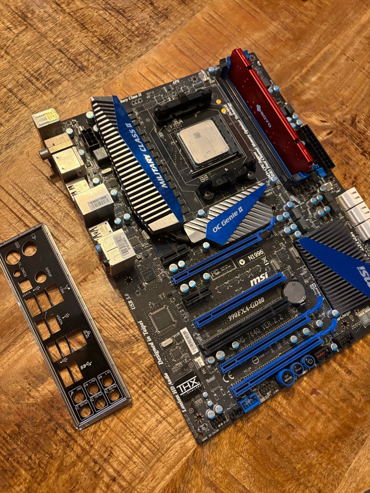 MSI 990FXA-GD80 AM3+ Moederbord met AMD FX-8120 CPU, Ophalen of Verzenden, Gebruikt, AMD, DDR3