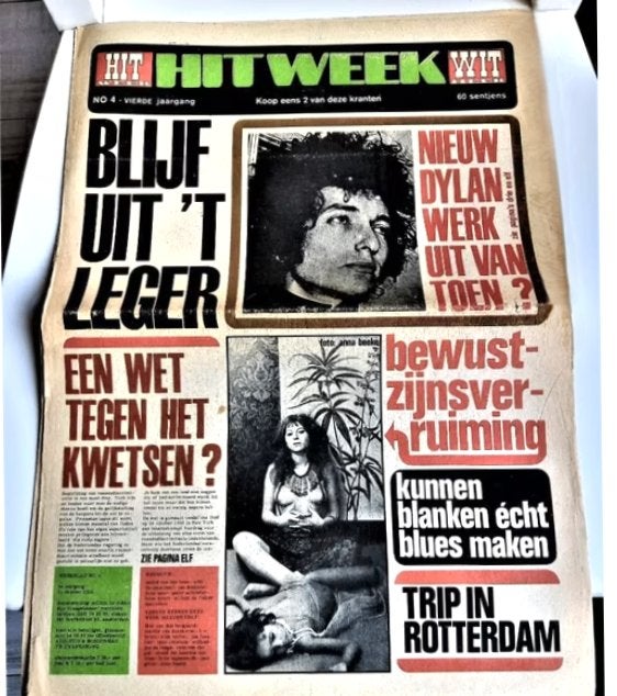 hitweek nr.4 *1968*-Bob Dylan cover, Ophalen of Verzenden, Gelezen, Muziek, Film of Tv