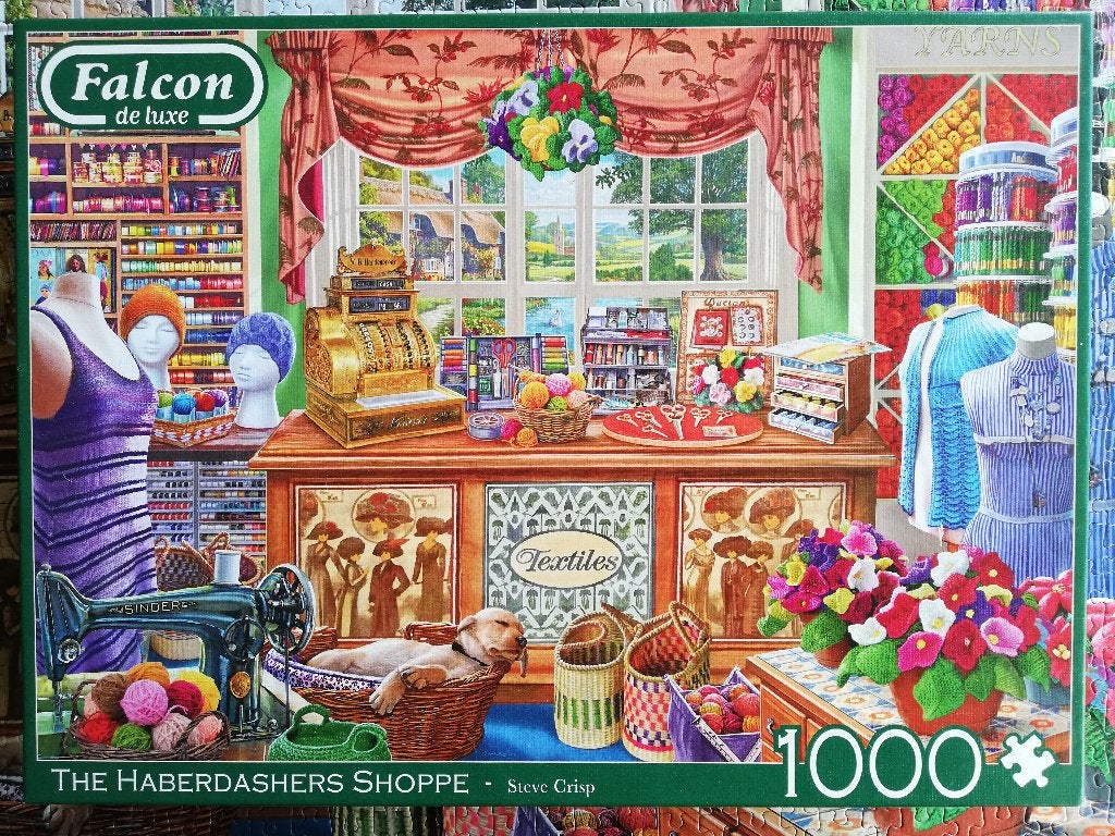 Puzzel 1000 stukjes: The Haberdashers Shoppe, Ophalen of Verzenden, 500 t/m 1500 stukjes, Gebruikt, Legpuzzel