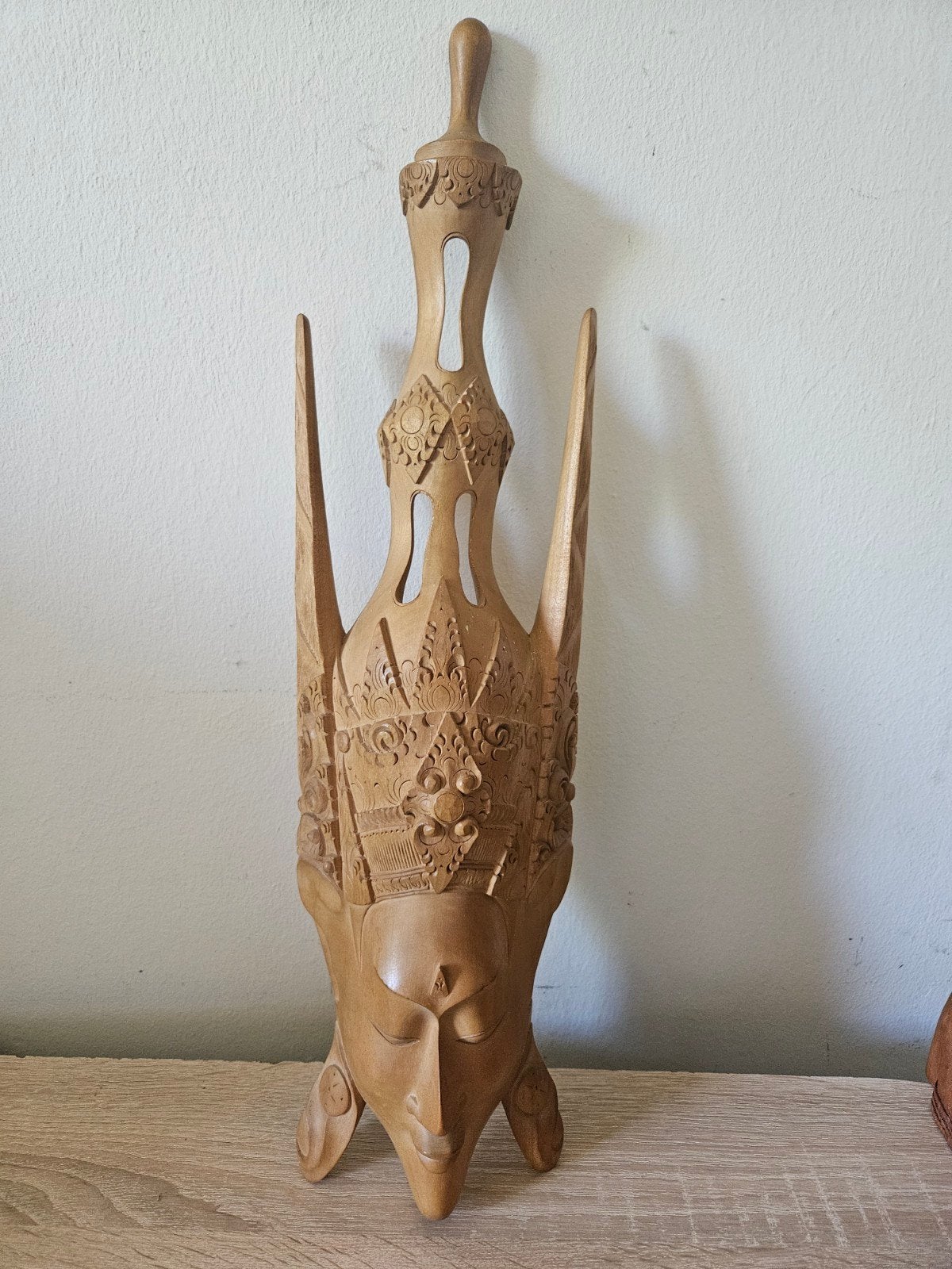 Groot balinees masker, Antiek en Kunst, Kunst | Beelden en Houtsnijwerken, Ophalen of Verzenden