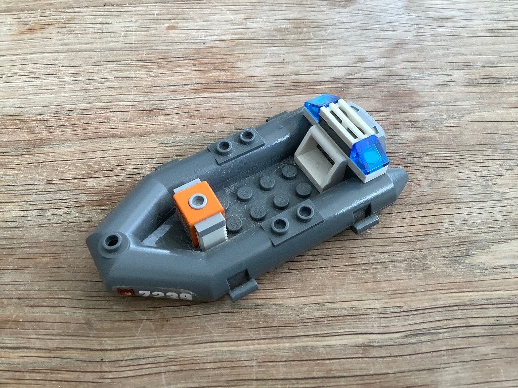Lego City Rubberboot (7239) - Onderdeel grotere set, Lego, Accessoire, Ophalen of Verzenden, City