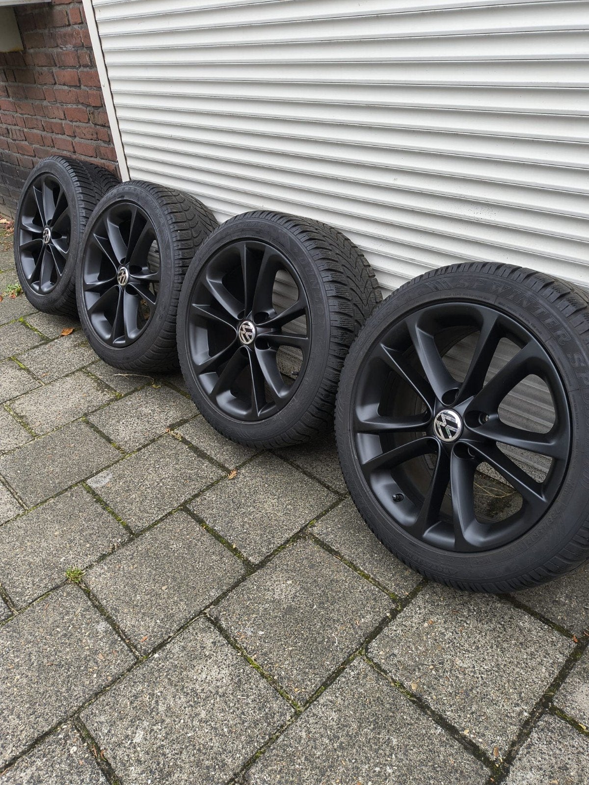 Vw velgen 17 inch banden golf 5 6 7 caddy passat r 5x112 gt, Ophalen, Overige, Gebruikt, Overige