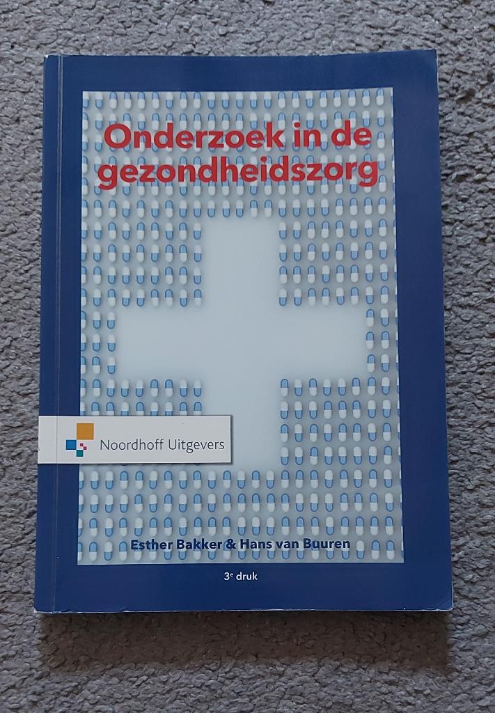 Onderzoek in de gezondheidszorg, Boeken, Ophalen of Verzenden, Beta, Gelezen, HBO