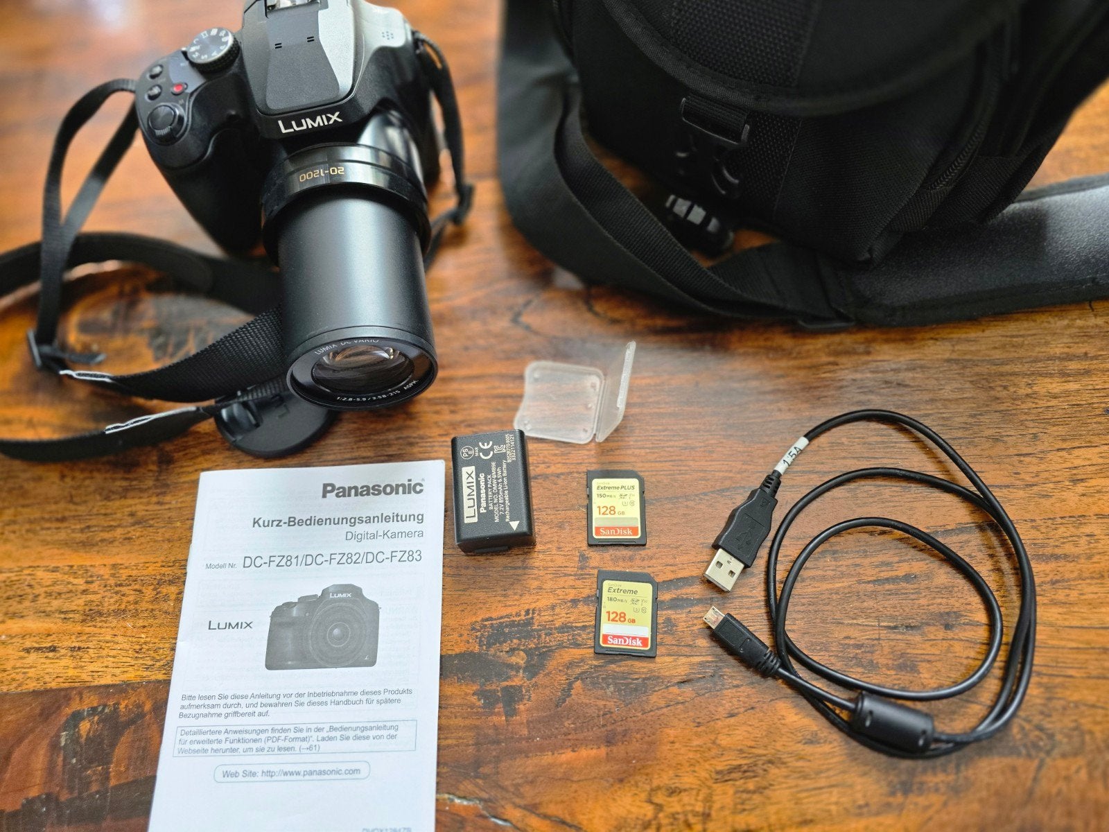 Panasonic Lumix fz 82 met accesoires, Gebruikt, Panasonic, Geheugenkaart, 8 keer of meer