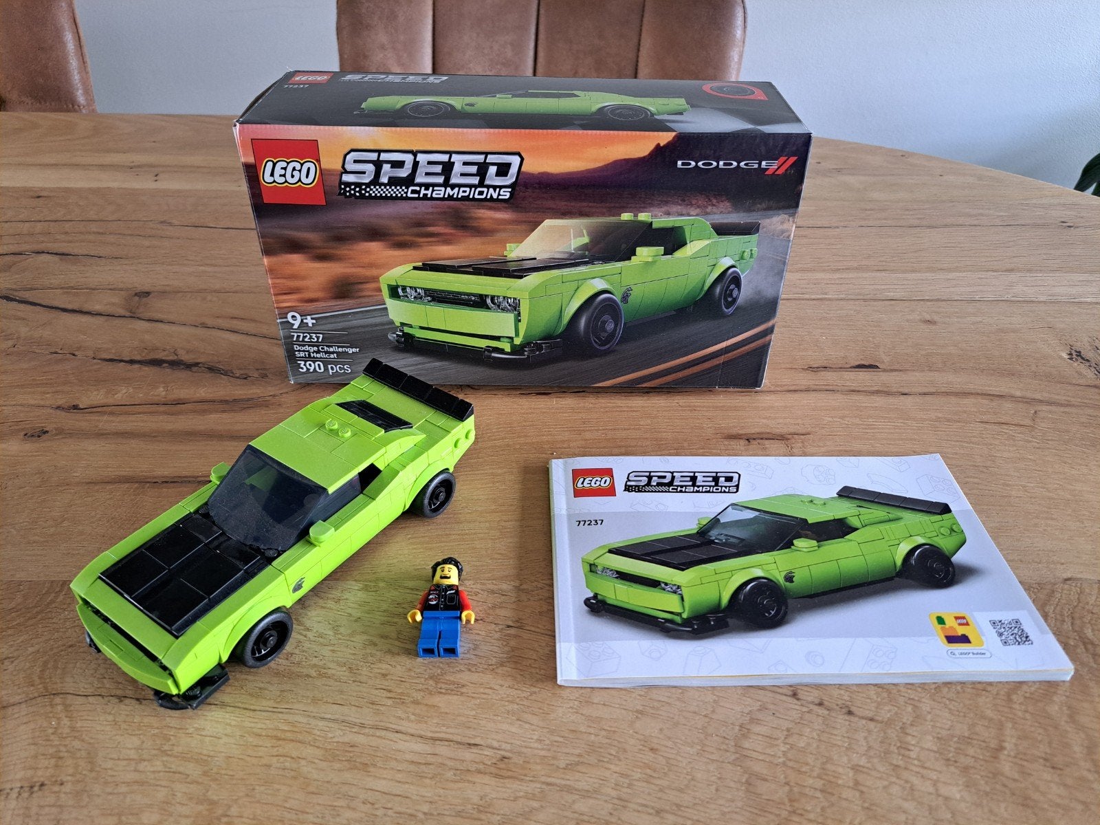 Lego 77237 Speed Champions Dodge Challenger SRT Hellcat, Lego, Zo goed als nieuw, Inclusief accessoires, Complete set