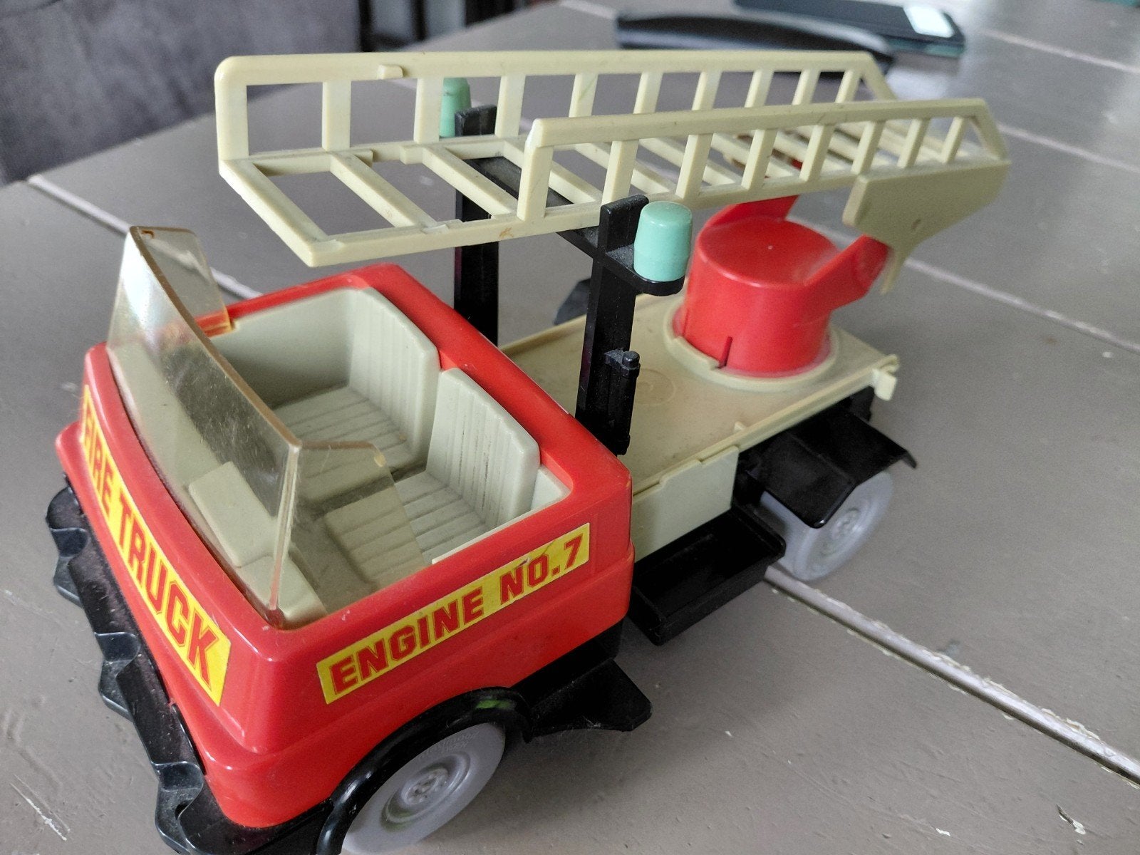 Playmobil brandweerwagen 1975 - ladder beschadigd, Ophalen of Verzenden
