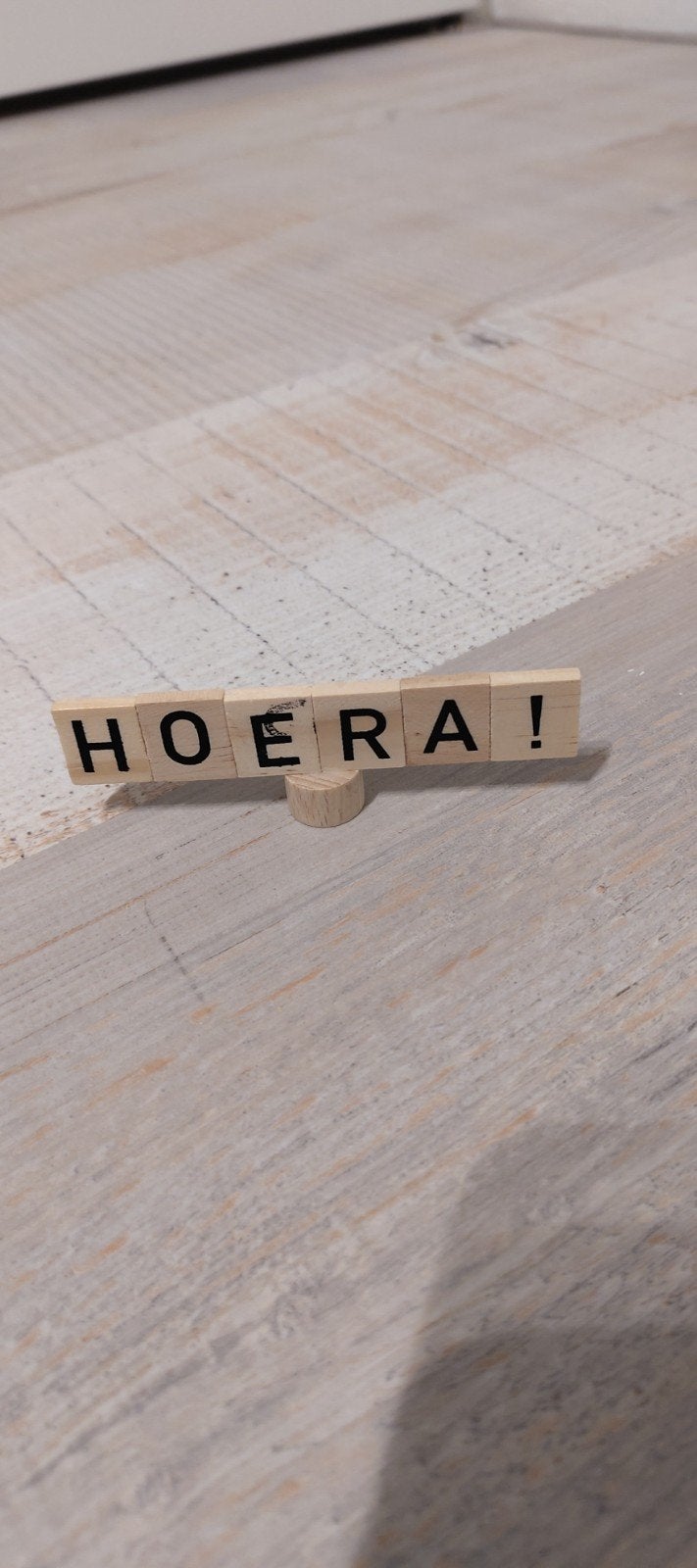 jaarring steker hoera, Kinderen en Baby's, Ophalen of Verzenden, Zo goed als nieuw