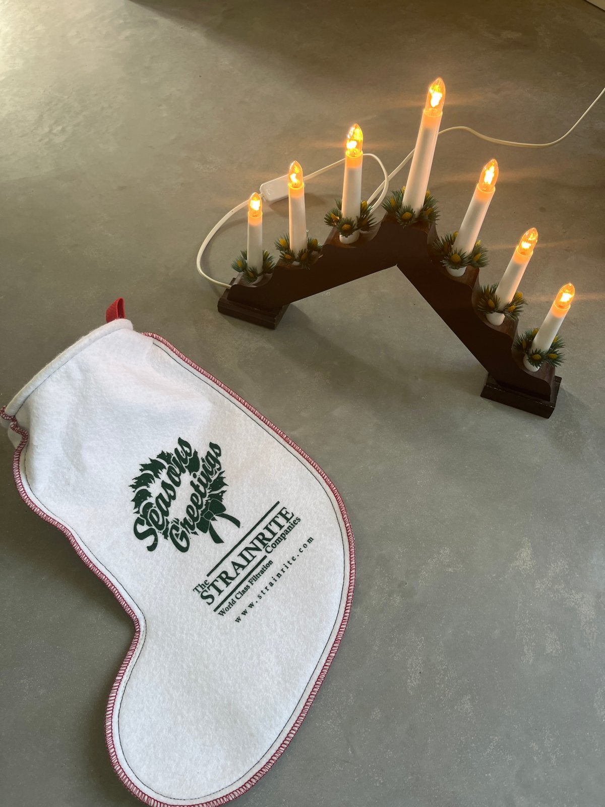 Zweedse kaarsentrap met kerstsok, Ophalen of Verzenden, Zo goed als nieuw