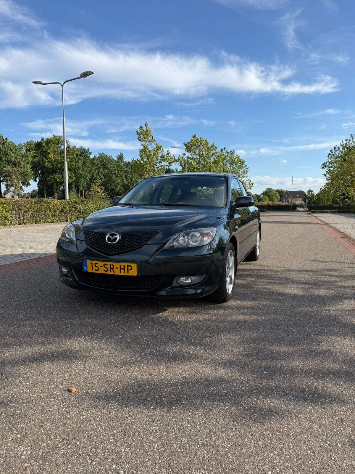Mazda 3 1.6 Hatchback 2006 Groen, Auto's, Voorwielaandrijving, 1160 kg, 4 cilinders, 1200 kg