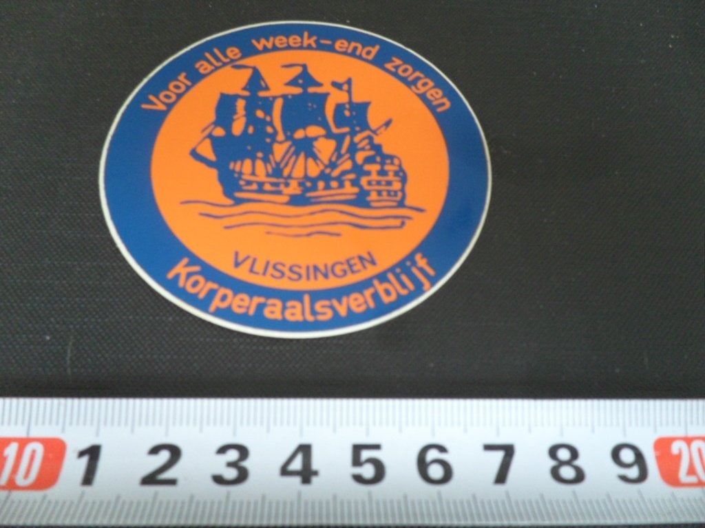 sticker Leger Vlissingen Korperaalsverblijf voor alle week-e, Ophalen of Verzenden, Zo goed als nieuw