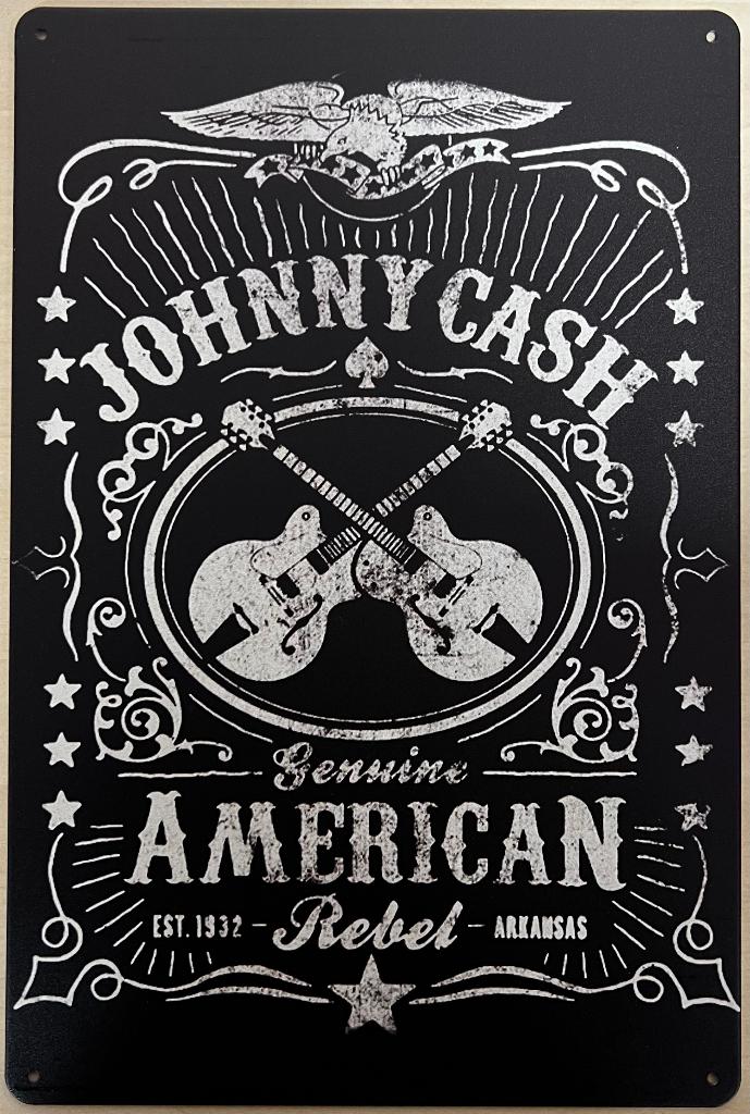 Johnny Cash American Rebel reclamebord van metaal wandbord