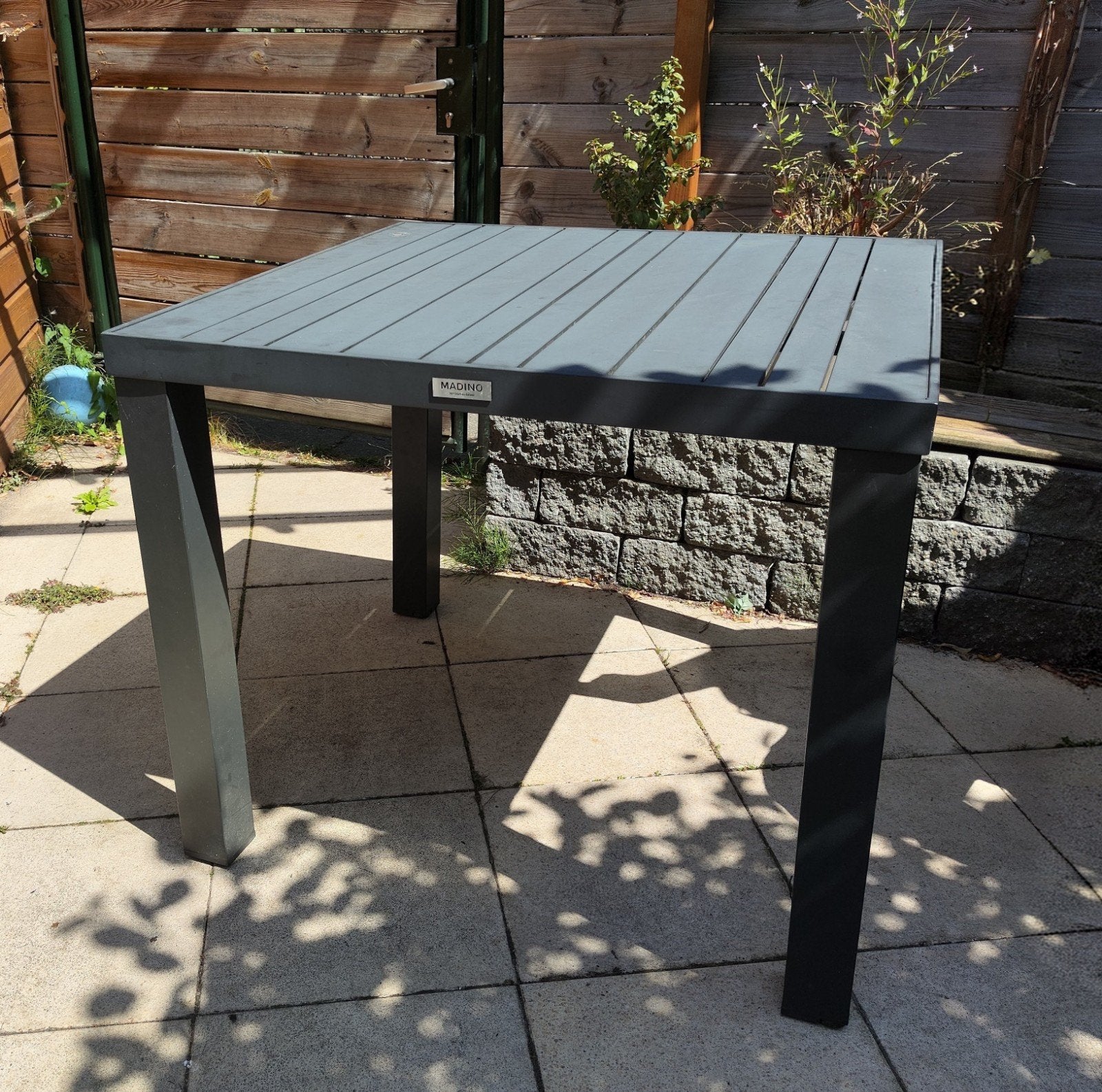 Madino Aluminium Terrastafel - Vierkant 90/90, Ophalen, Vierkant, Aluminium