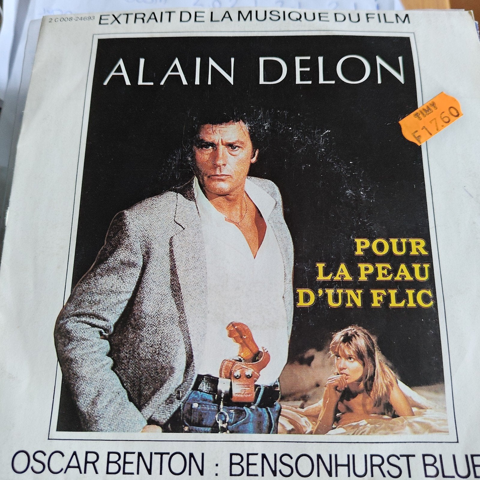 Alain Delon - Pour La Peau D'un Flic Soundtrack Vinyl, Cd's en Dvd's, Gebruikt, Filmmuziek en Soundtracks, 7 inch, Ophalen of Verzenden