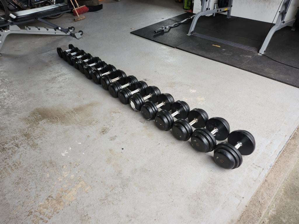 Assortiment dumbbells 2x ( 6kg - 20kg ), Sport en Fitness, Fitnessmaterialen, Ophalen, Gebruikt, Benen, Dumbbell