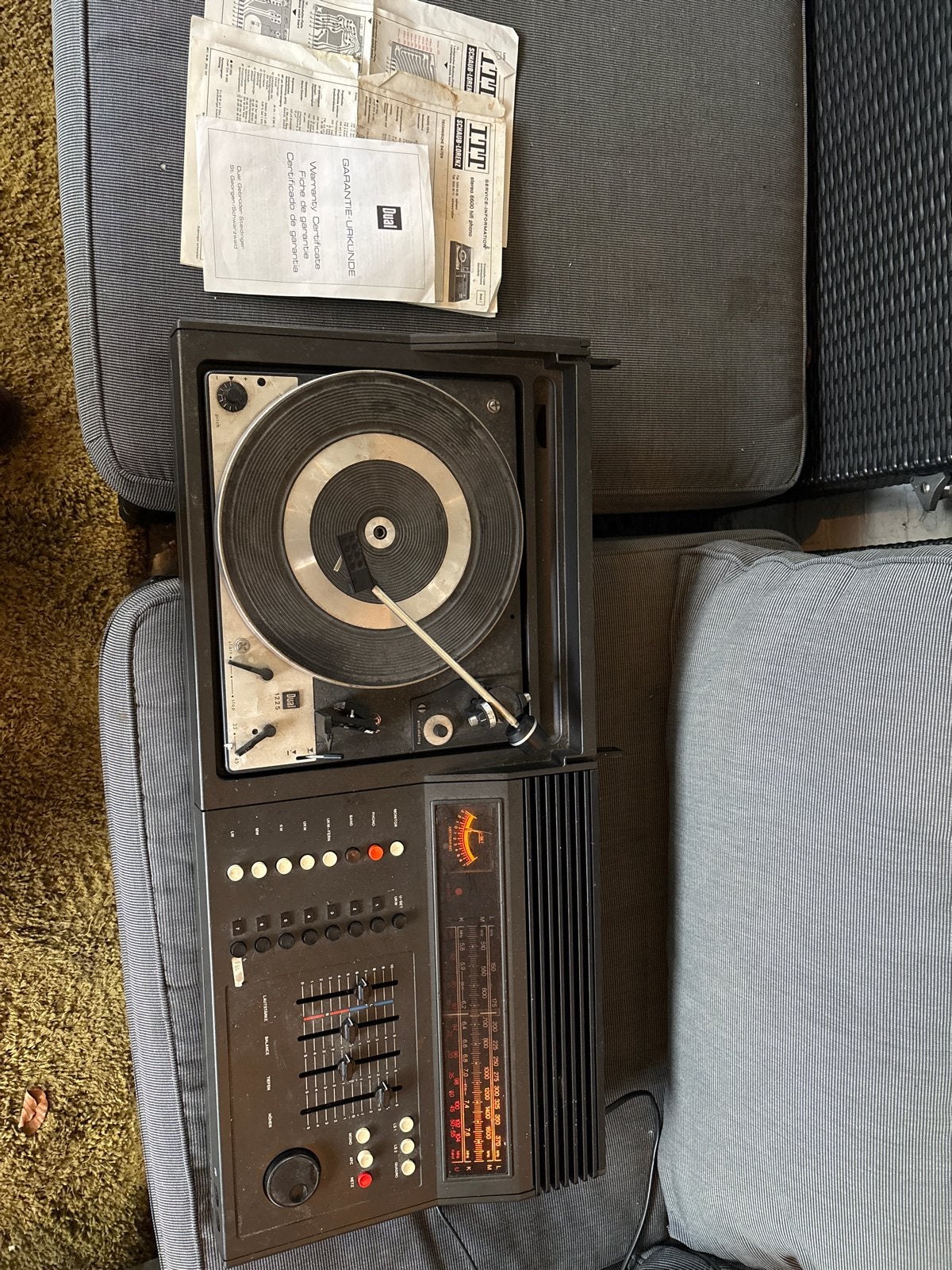 Vintage Schaub-Lorenz Stereo 6600 Hifi Phono met Dual 1225, Gebruikt, Tuner of Radio, Losse componenten, Ophalen