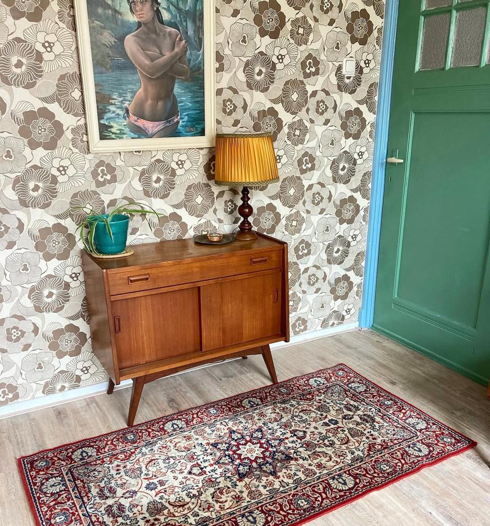 Prachtig vintage kastje, sideboard, jaren 60, retro, hout, Ophalen, Gebruikt, Met deur(en), 50 tot 100 cm
