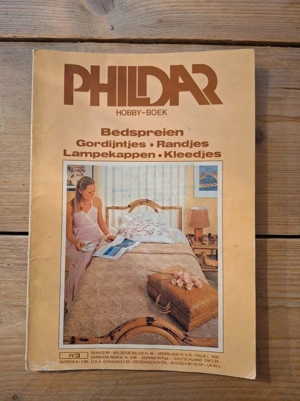 Phildar Hobby boek oa bedspreien nr 3, Ophalen of Verzenden, Gebruikt, Haken, Patroon of Boek