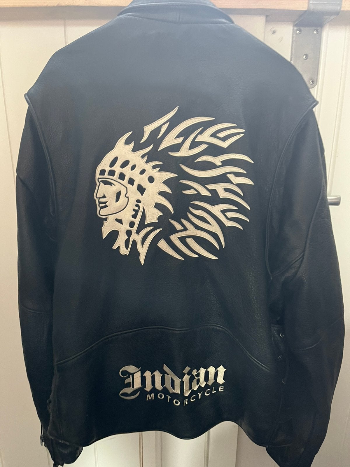 Indian motorcycle jas, Ophalen of Verzenden, Gedragen, Maat 56/58 (XL), Zwart
