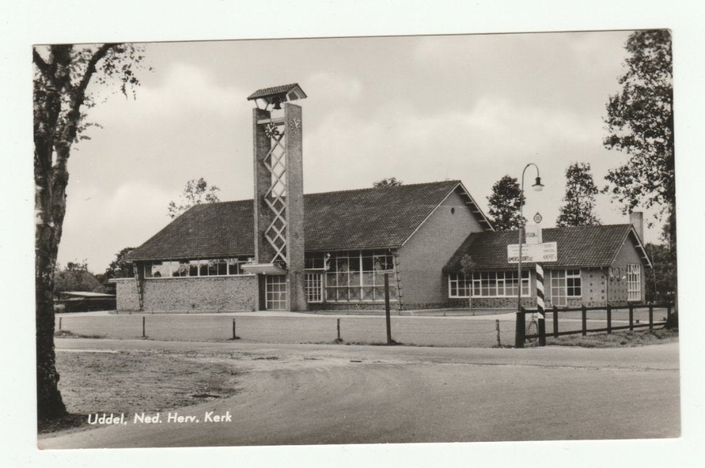 Uddel (nabij Garderen en Elspeet) - Ned Herv Kerk, Verzamelen, Ophalen of Verzenden, 1960 tot 1980, Ongelopen, Gelderland