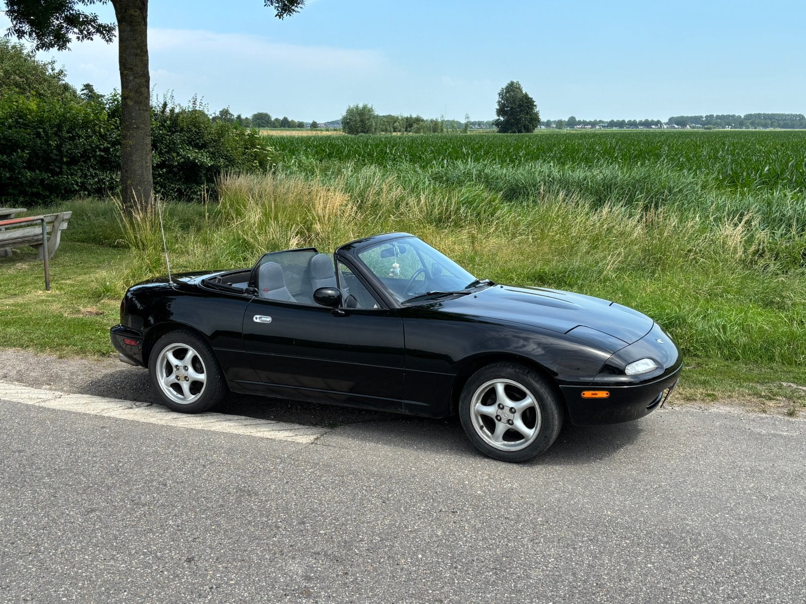 Mazda MX-5 1.6 1993 - incl Hardtop - nieuwe softtop, Auto's, Mazda, Particulier, MX-5, Airbags, Bluetooth, Radio, Benzine, Euro 1