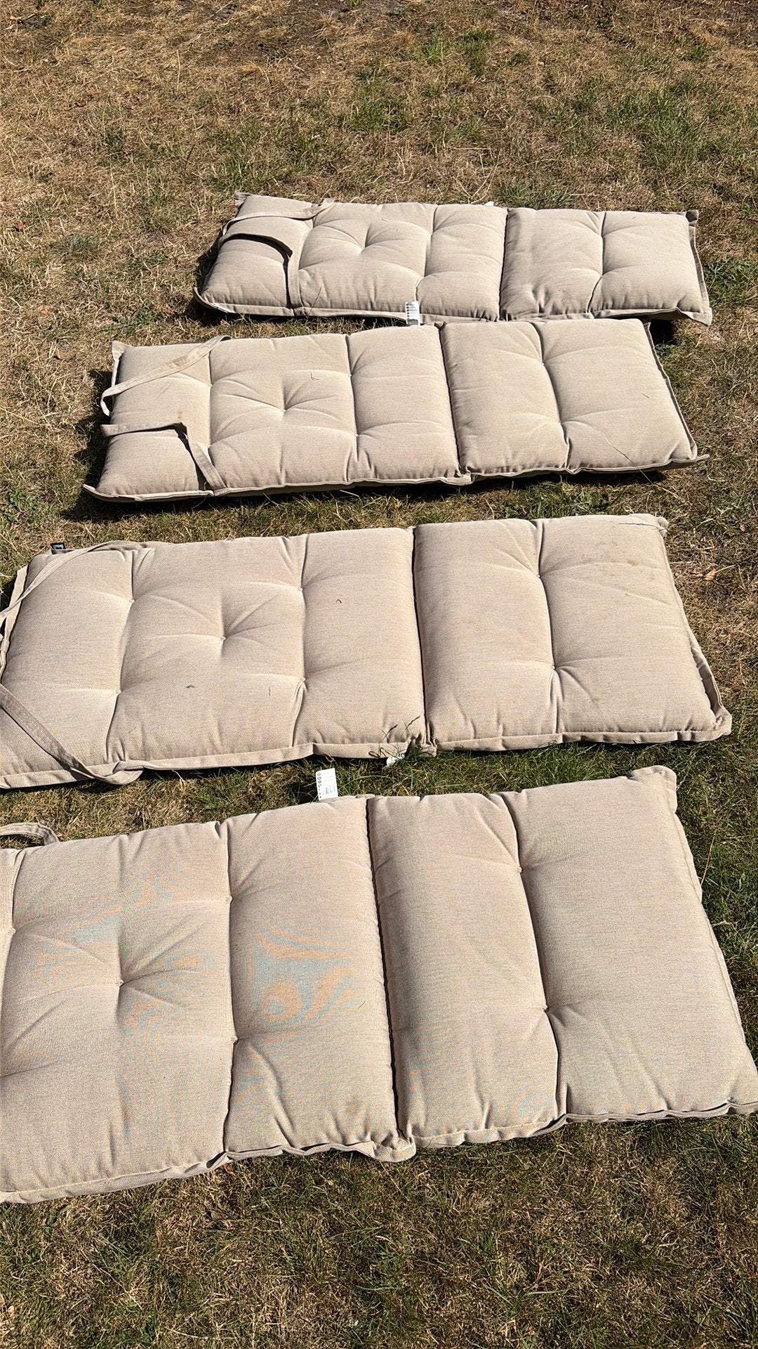 Hartman tuinkussens havana jute 123x50 cm 4 stks, Tuin en Terras, Tuinmeubel-accessoires, Ophalen, Gebruikt