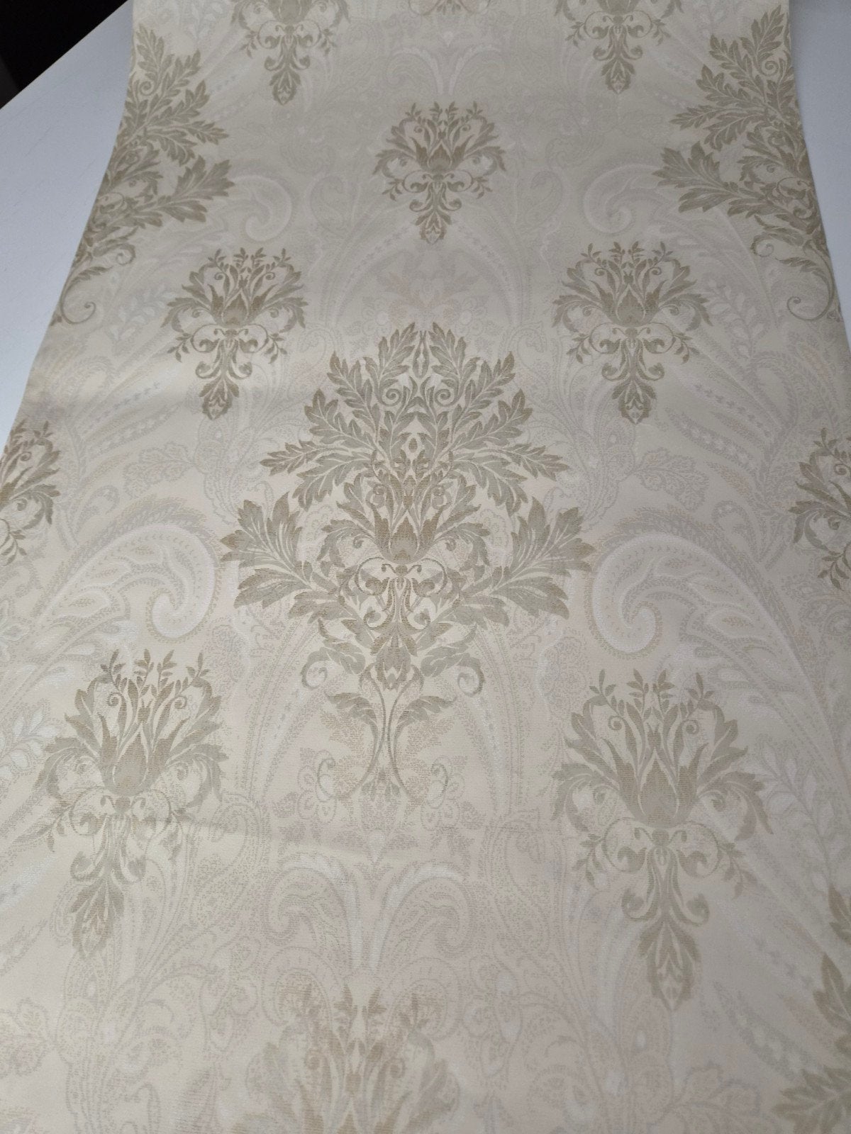 Klassiek Behang barok Patroon - Beige/Goud, Ornamentaal, Overige merken, Ophalen of Verzenden, Klassiek