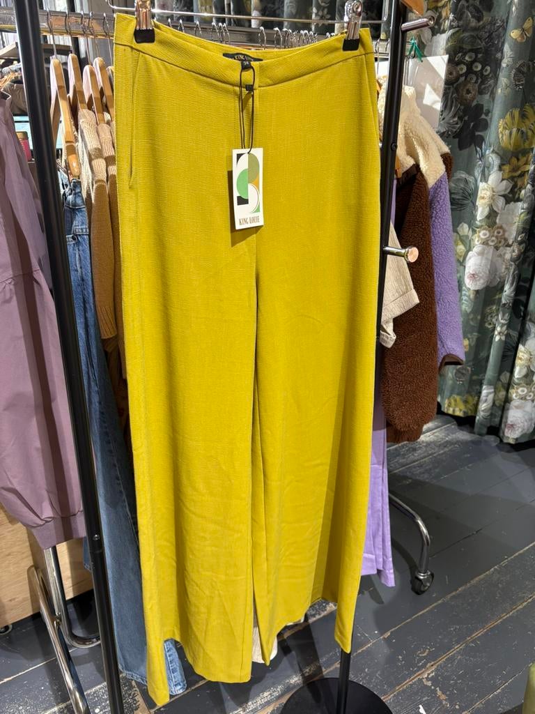 Prachtige nieuwe broek ‘Peppa Pants’ King Louie, Geel, Nieuw, Ophalen of Verzenden, Maat 34 (XS) of kleiner
