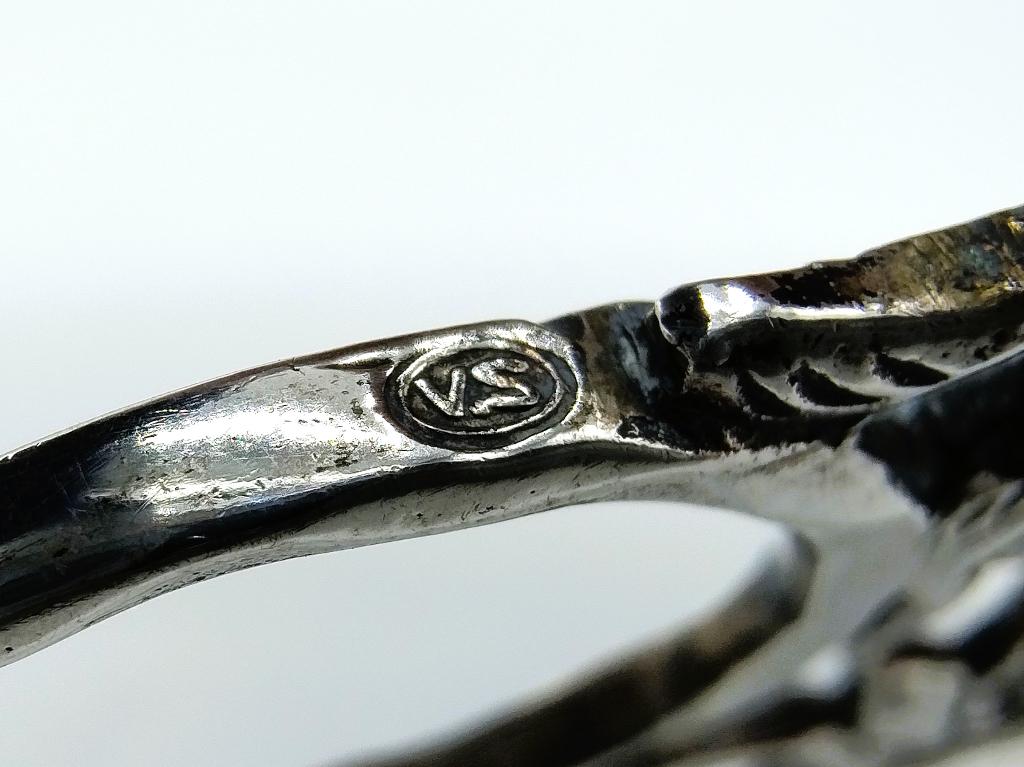 Zilveren schaar, D. en I. Vos en A. Schoorl, Haarlem., Antiek en Kunst, Verzenden, Zilver
