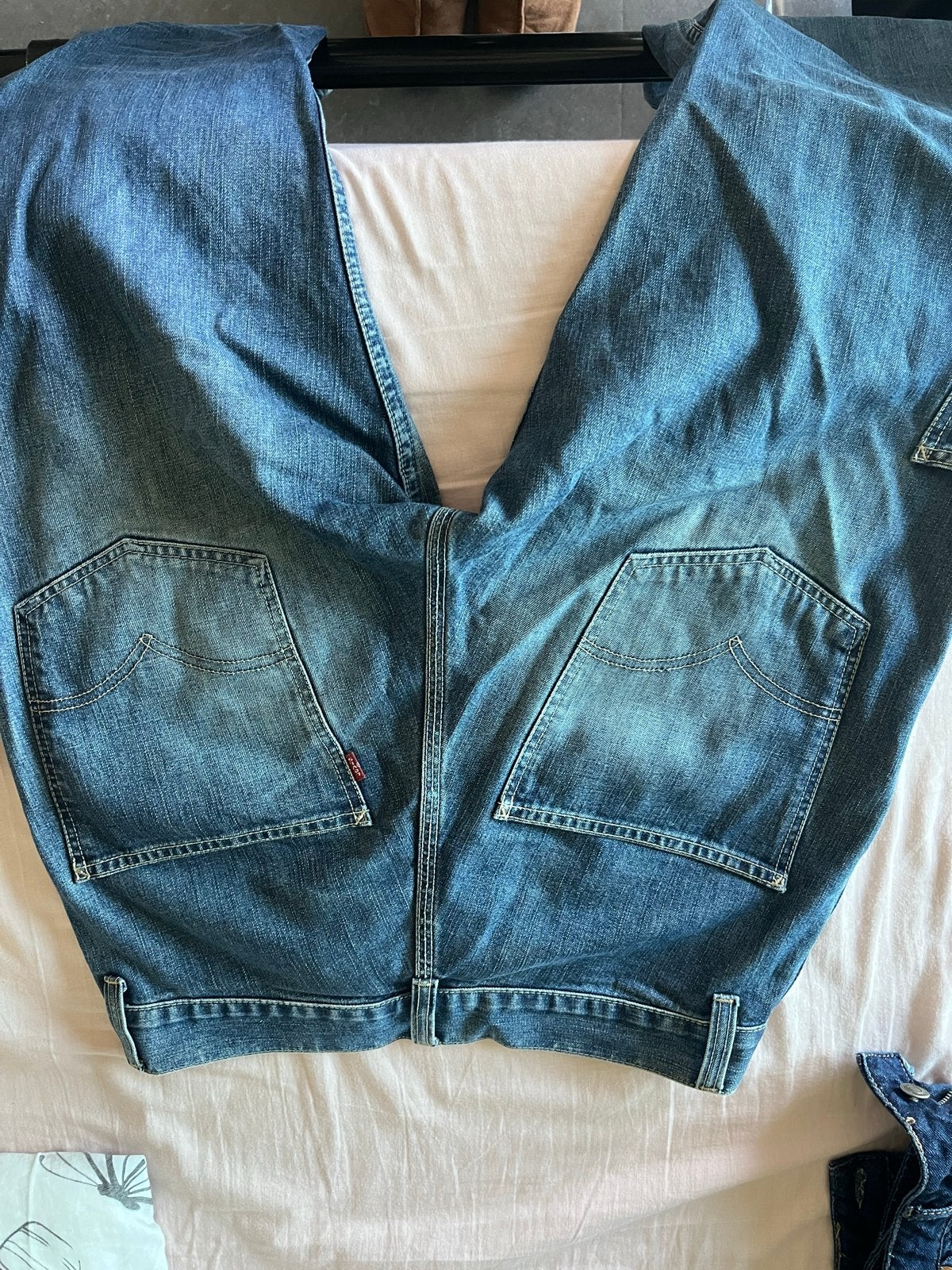 Levi's spijkerbroek met zijzakken, Ophalen of Verzenden, Gedragen, Blauw, Overige jeansmaten