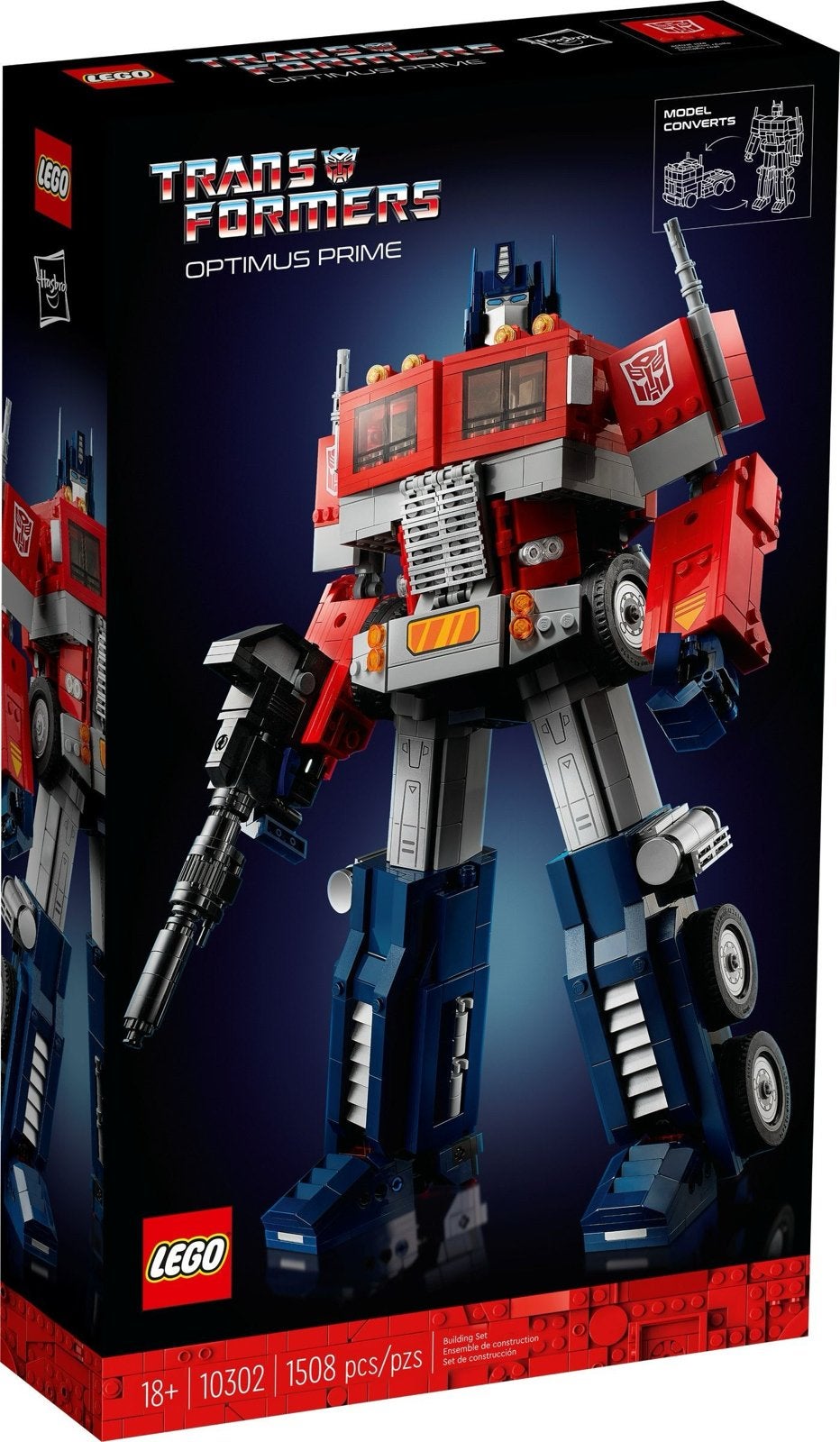 LEGO Transformers Optimus Prime 10302 MISB, Ophalen of Verzenden, Nieuw