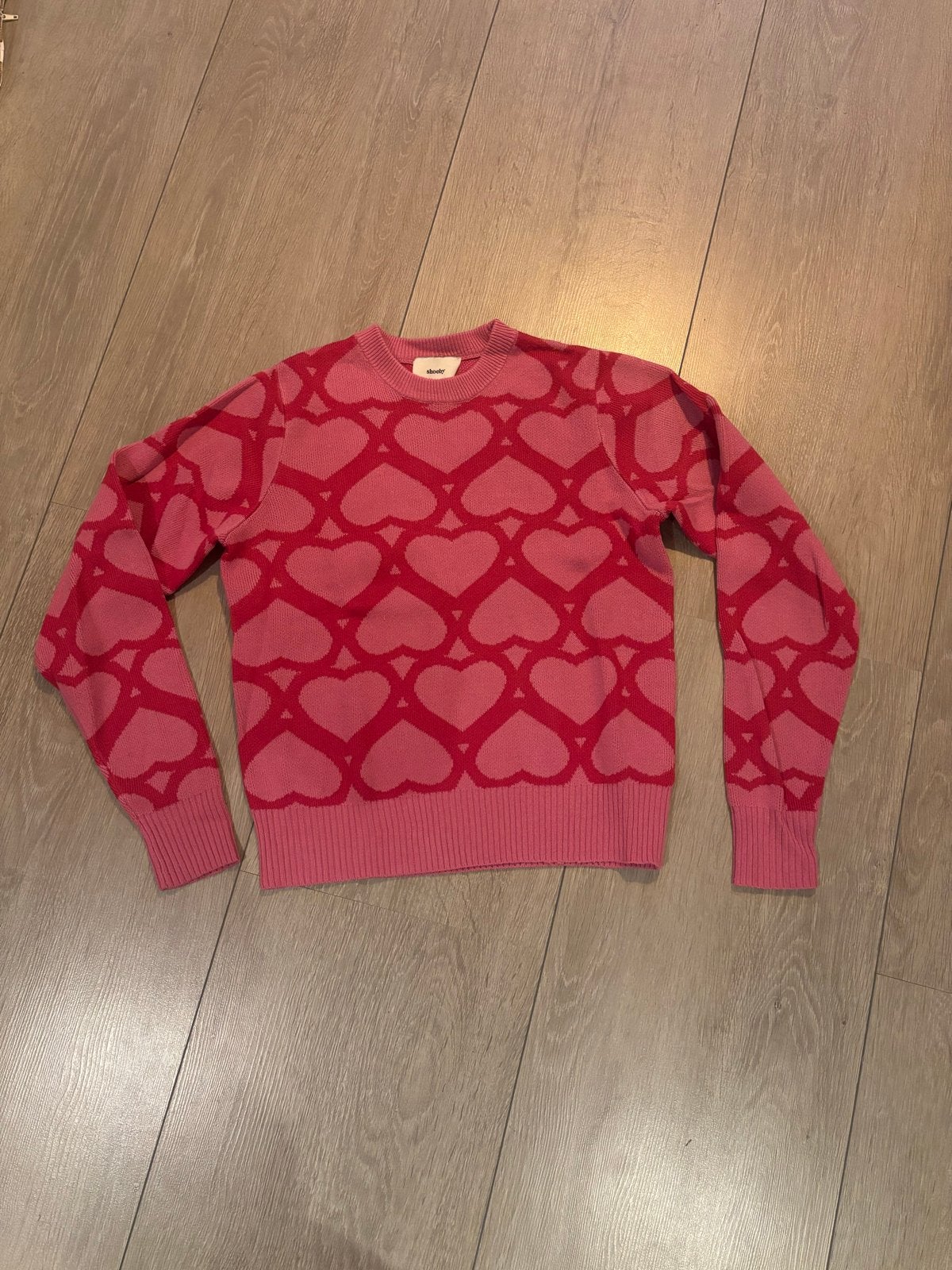 Shoeby trui met hartjespatroon, Ophalen of Verzenden, Zo goed als nieuw, Maat 34 (XS) of kleiner, Roze