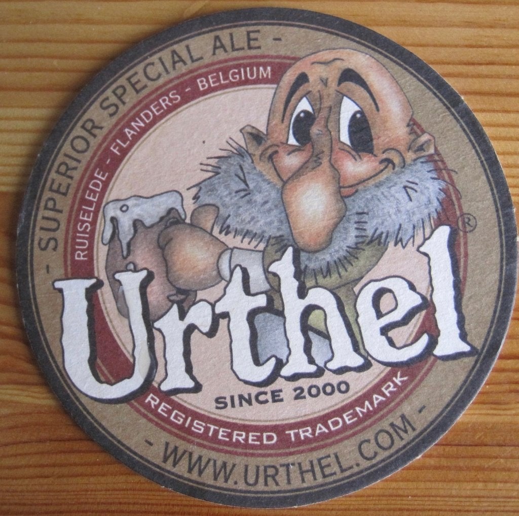 bierviltje van Urthel - Ruiselede België, Ophalen of Verzenden, Zo goed als nieuw, Viltje(s), Overige merken