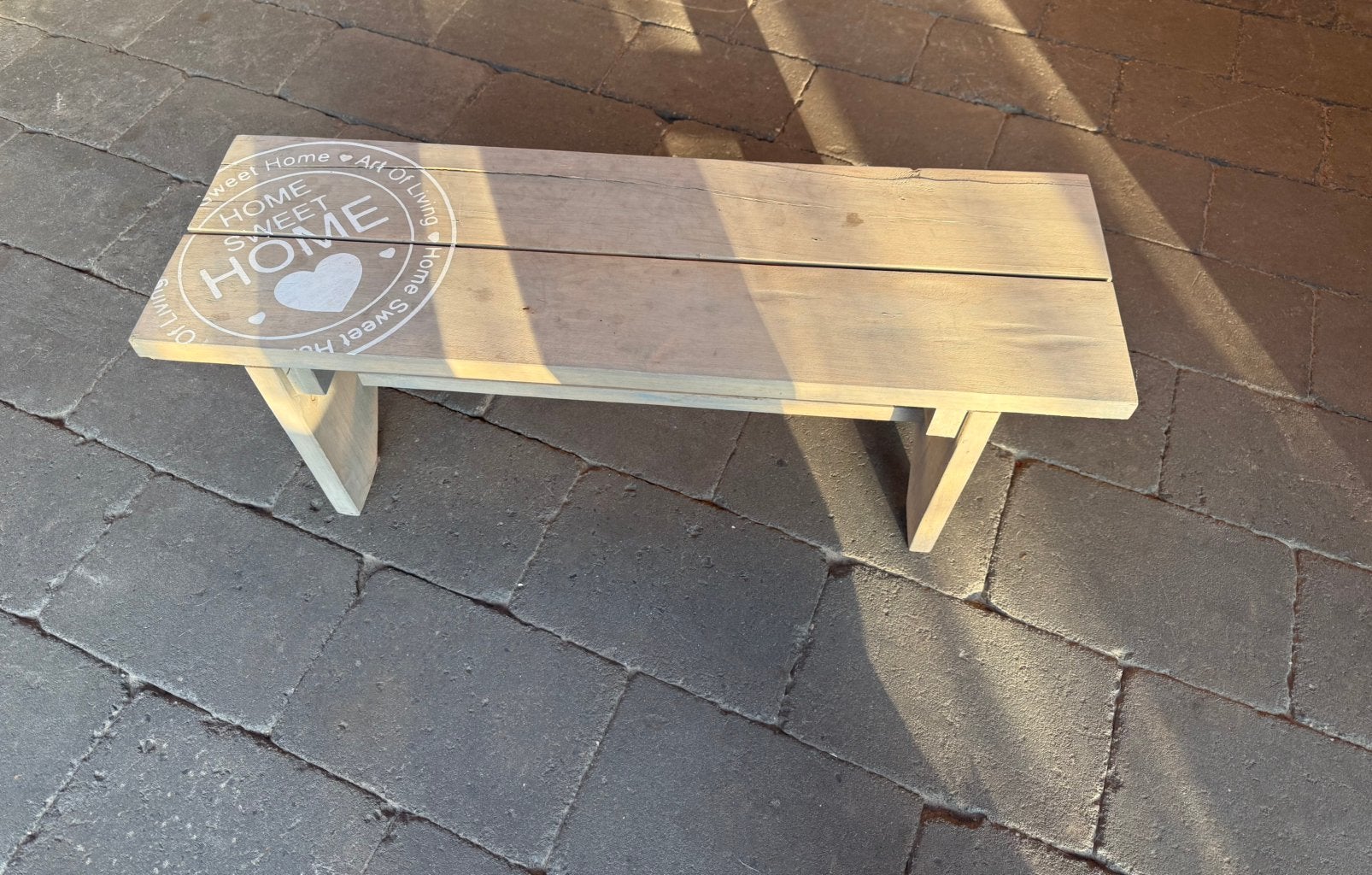 Lief steigerhouten bankje krukje tafeltje, Ophalen, Zo goed als nieuw, Hout