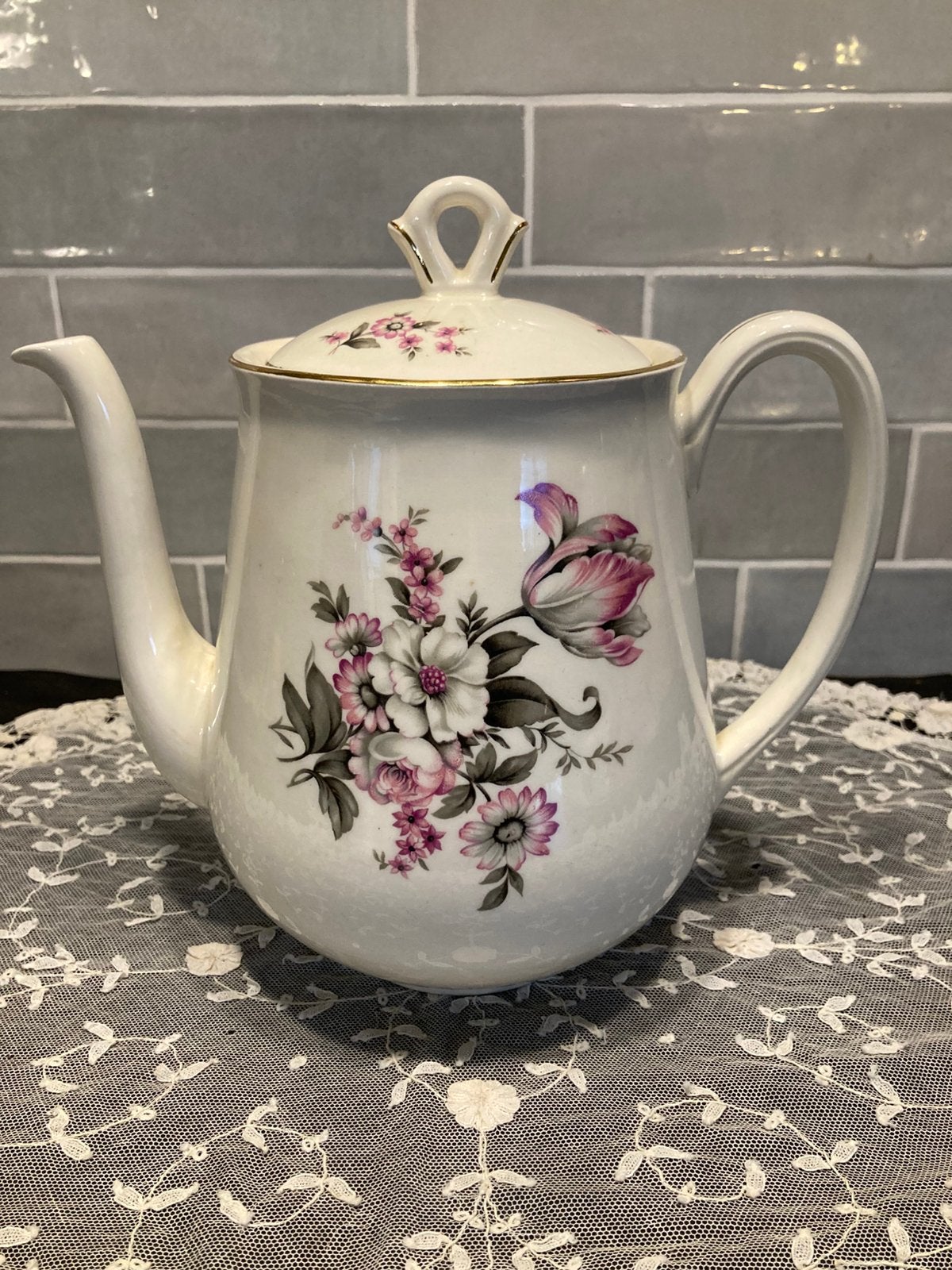 Theepot, koffiepot, Petrus Regout (231224), Huis en Inrichting, Keuken | Servies, Gebruikt, Overige typen, Ophalen of Verzenden