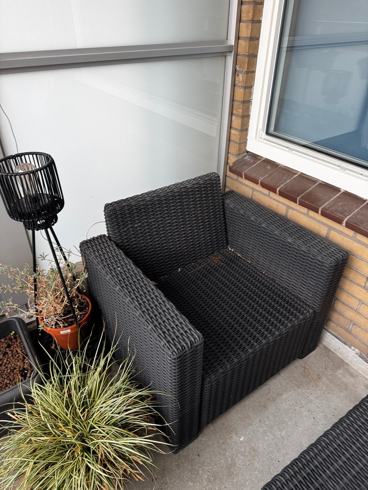 Tuinstoel/feautui, Ophalen, Zo goed als nieuw, Stoel, 2 zitplaatsen