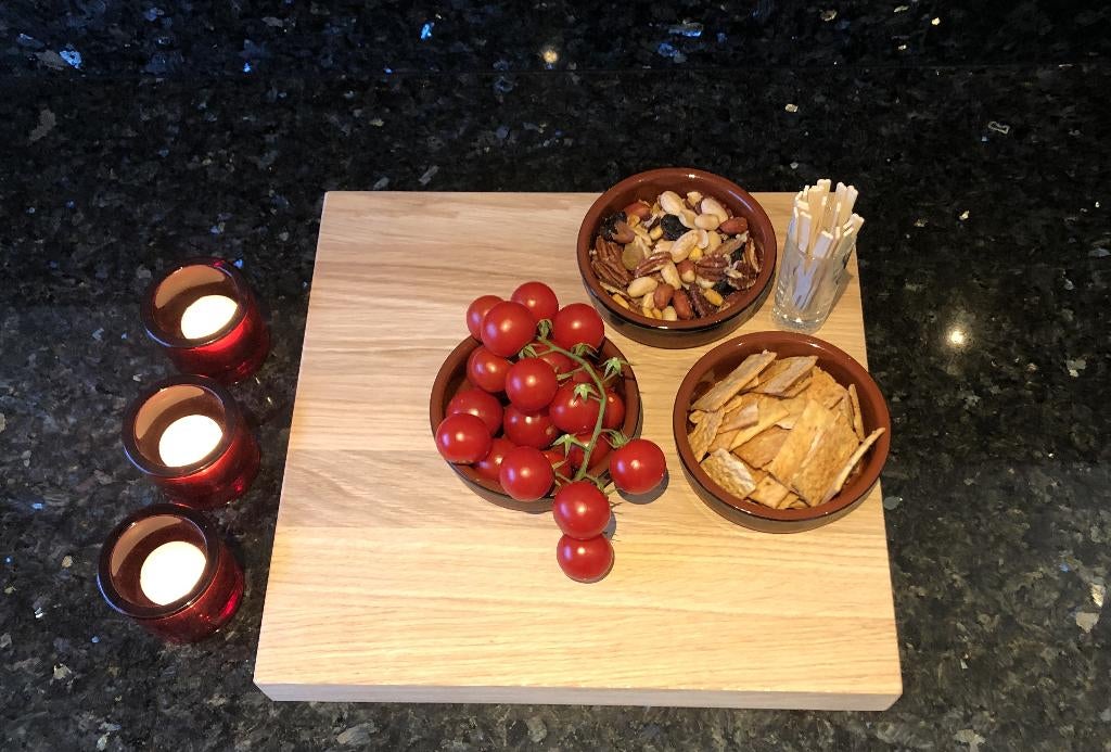Serveerplank Borrelplank Hapjesplank Tapas diverse maten, Snij-/serveerplank, Ophalen of Verzenden, Nieuw, Hout