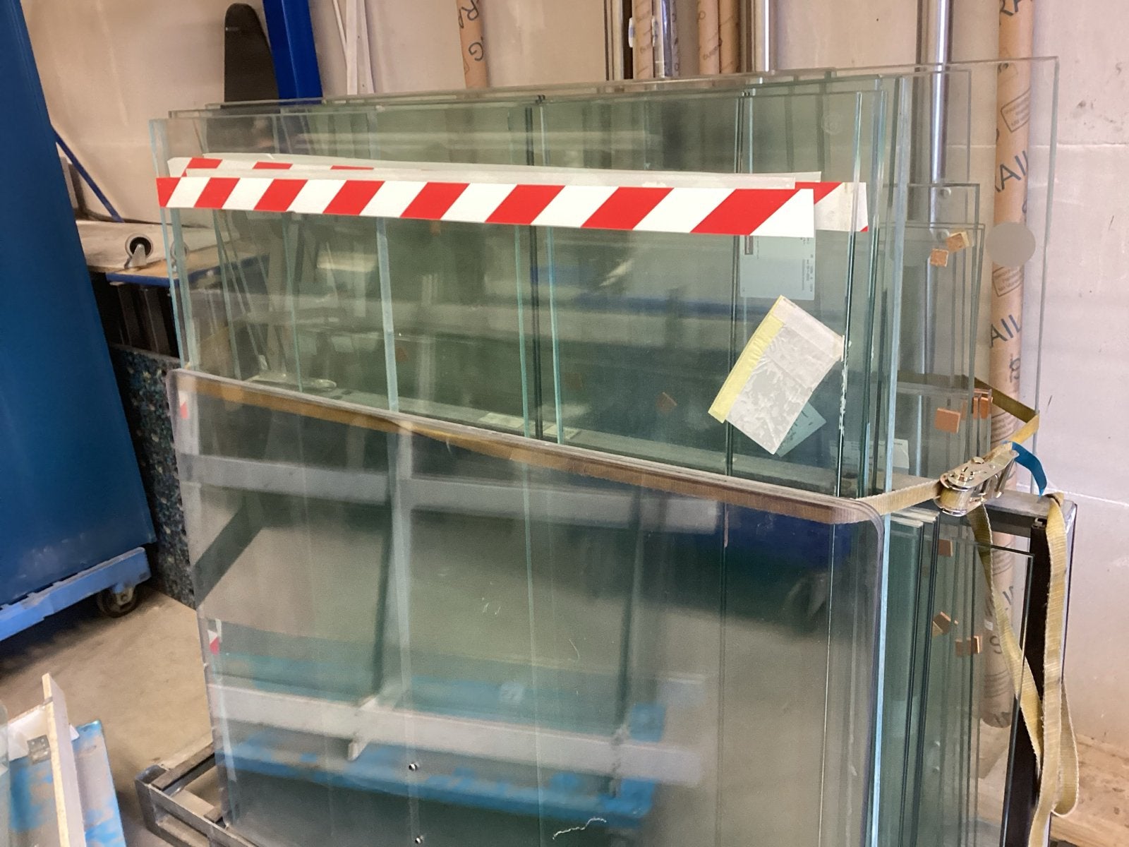 Grote nieuwe gelaagde en geharde ruiten (2 stuks), Ophalen, 120 tot 160 cm, Nieuw, Glasplaat