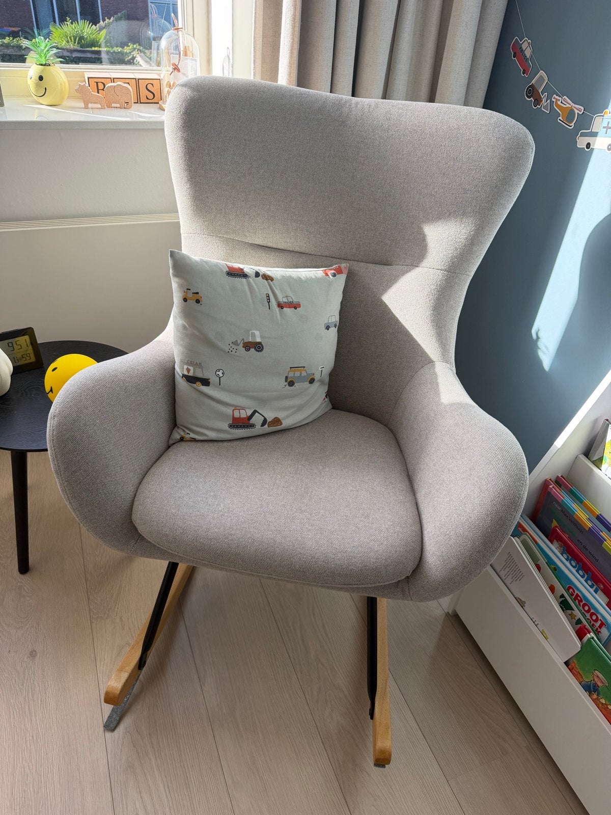 Quax Schommelstoel Basic - Beige/Zand/Taupe, Huis en Inrichting, Ophalen, Overige kleuren, Zo goed als nieuw, Eén