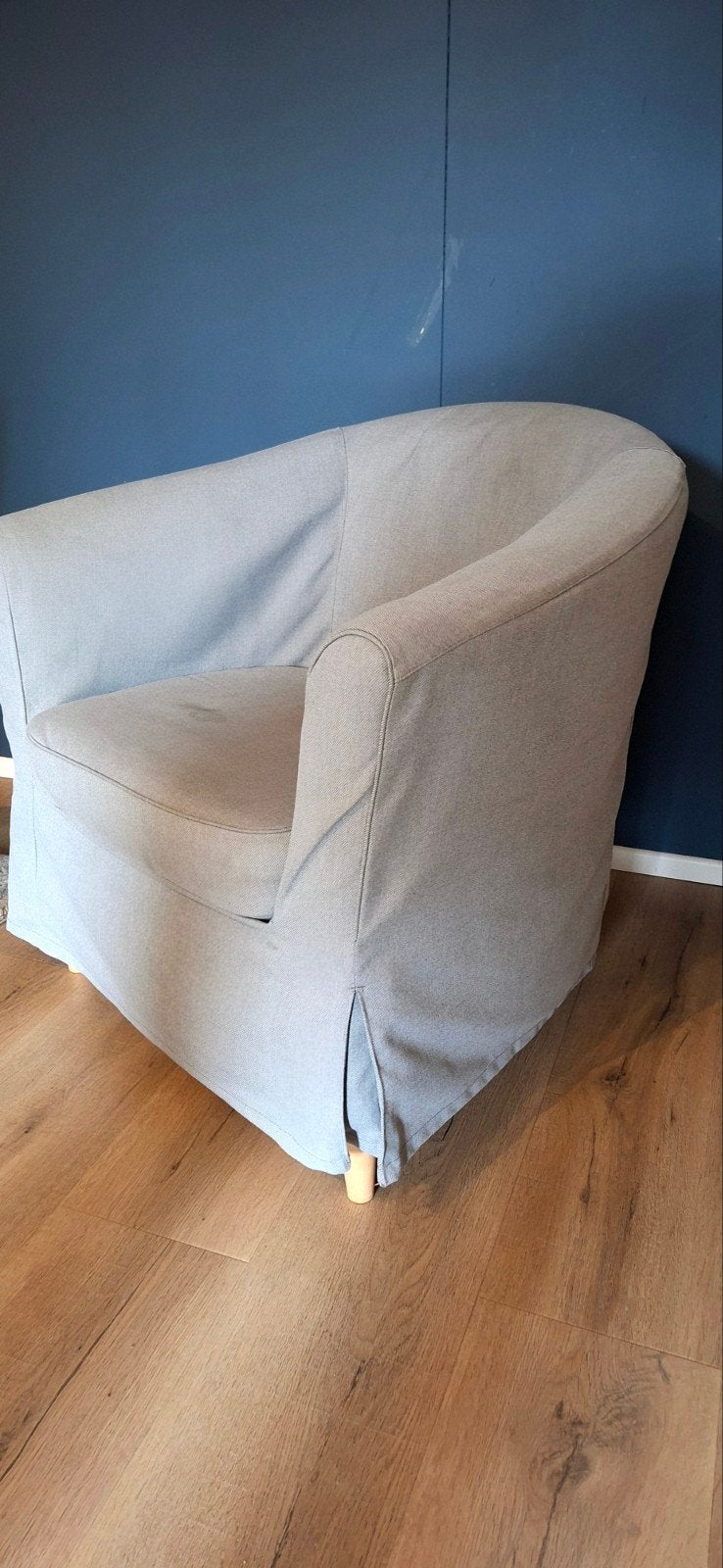 IKEA Tullsta fauteuil grijze Nordvalla hoes, 75 tot 100 cm, Ophalen of Verzenden, Zo goed als nieuw, Stof