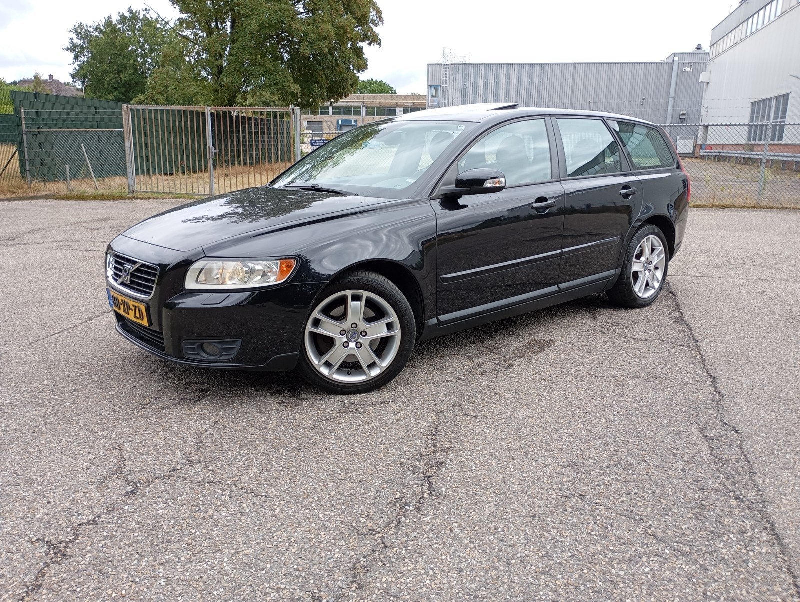 Volvo V50 2.4 170PK Geartronic 2007 Zwart, Open dak, Zwart, 700 kg, Zwart