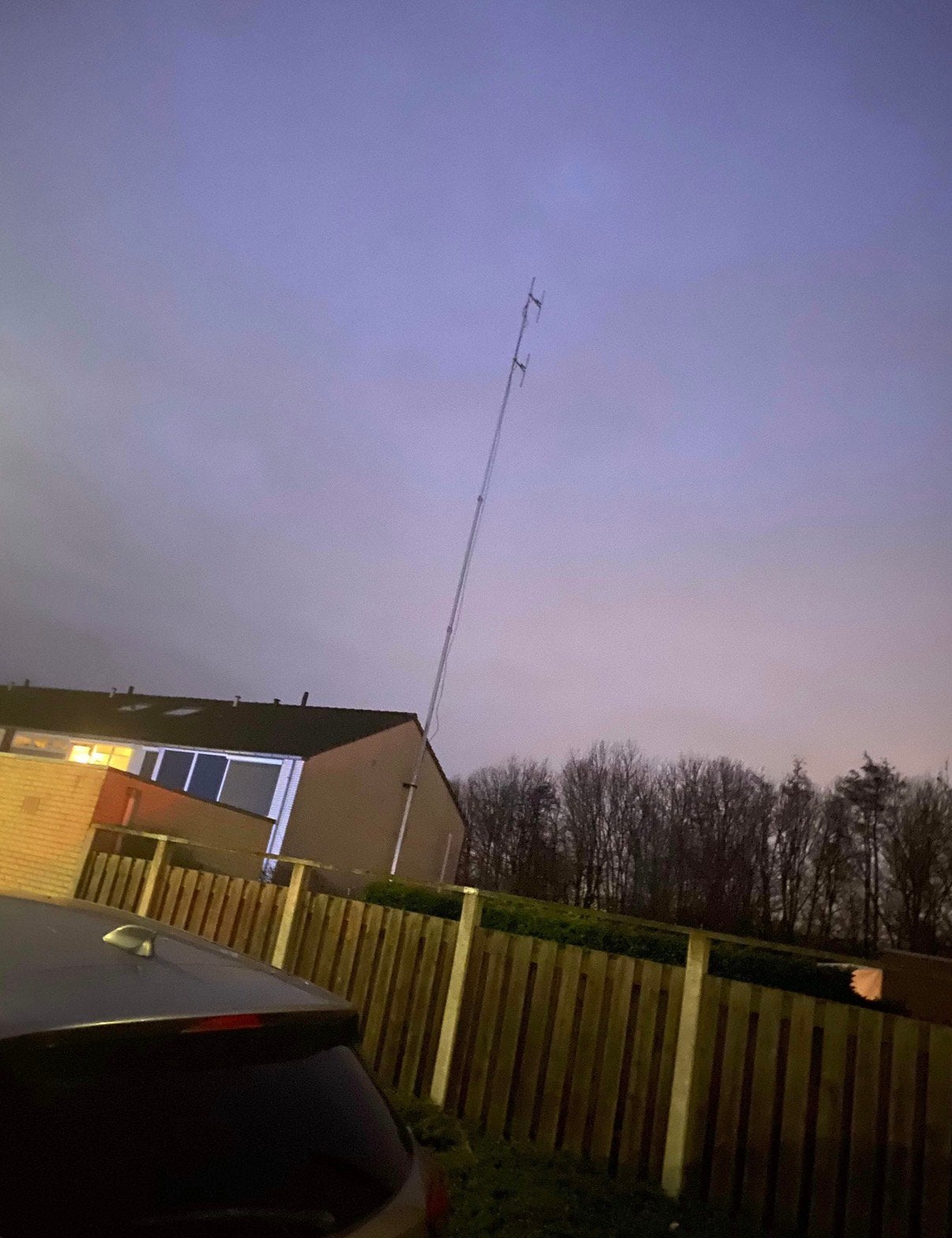 Kokermast 4x6 m, aluminium 5mm / antenne / fm zender / mast, Telecommunicatie, Antennes en Masten, Ophalen, Mast