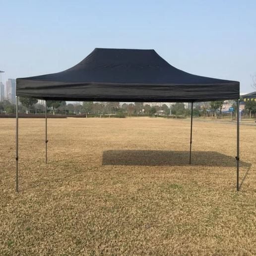 Easy-Up Marktkraam Verkoopstand Partytent Vouwtent Zwart, Ophalen of Verzenden, Nieuw, Minder dan 5 meter, Opvouwbaar