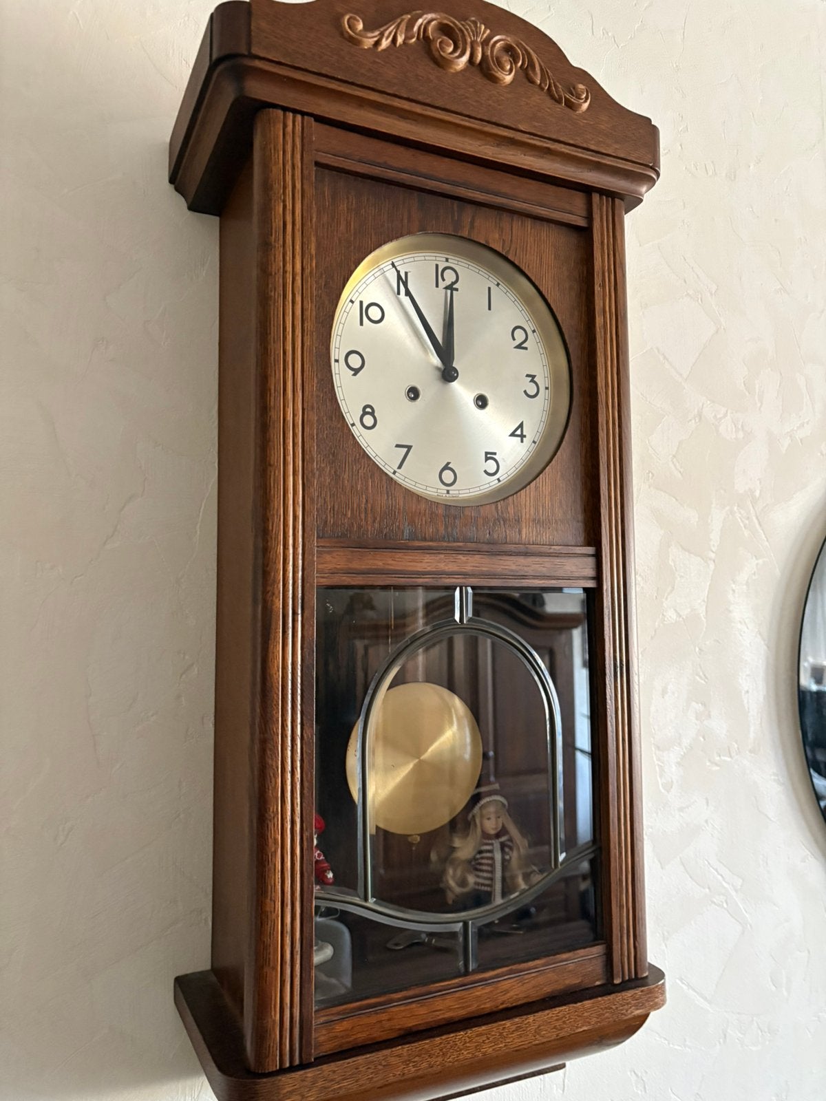 Eiken hangklok 80hx35brx18d Direct af te halen, Ophalen