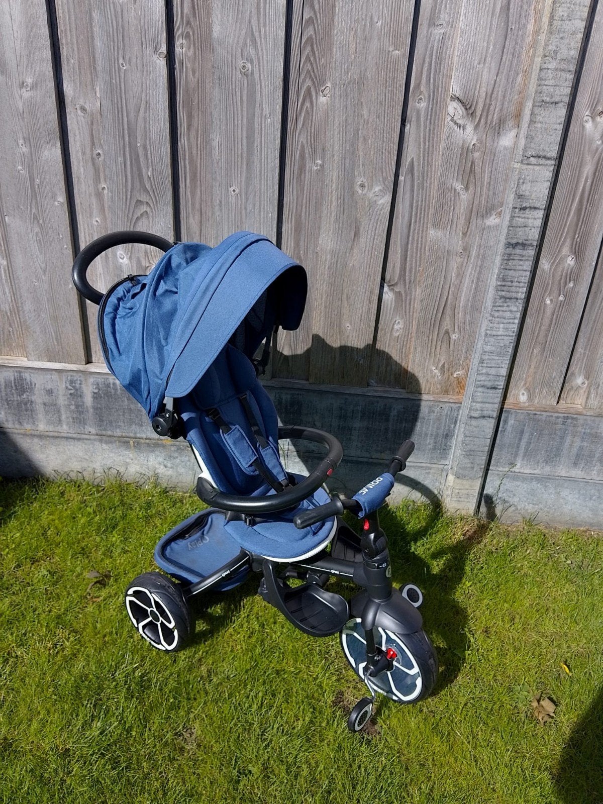 Blauwe 3-in-1 kinderwagen/driewieler, Ophalen, Gebruikt, Kinderwagen, Overige merken