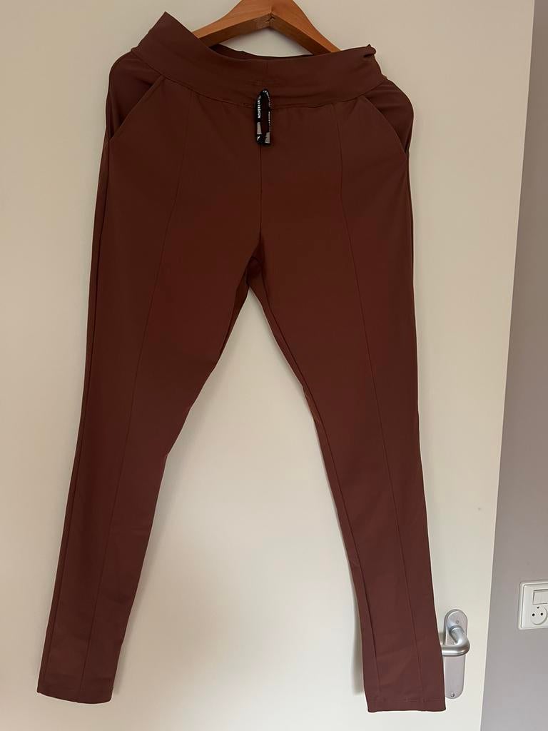 My Pashion mooie broek van travelstof/ maat M, Kleding | Dames, Maat 38/40 (M), Bruin, Verzenden, Zo goed als nieuw
