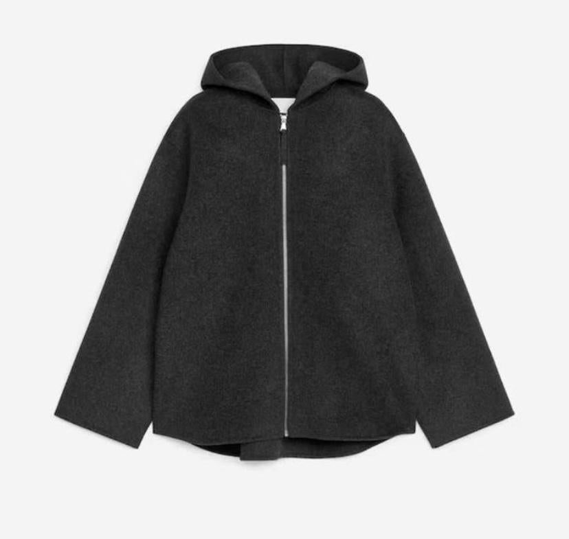 ARKET dames Capuchon jas donker grijs maat S NIEUW, Ophalen of Verzenden, Nieuw, Grijs