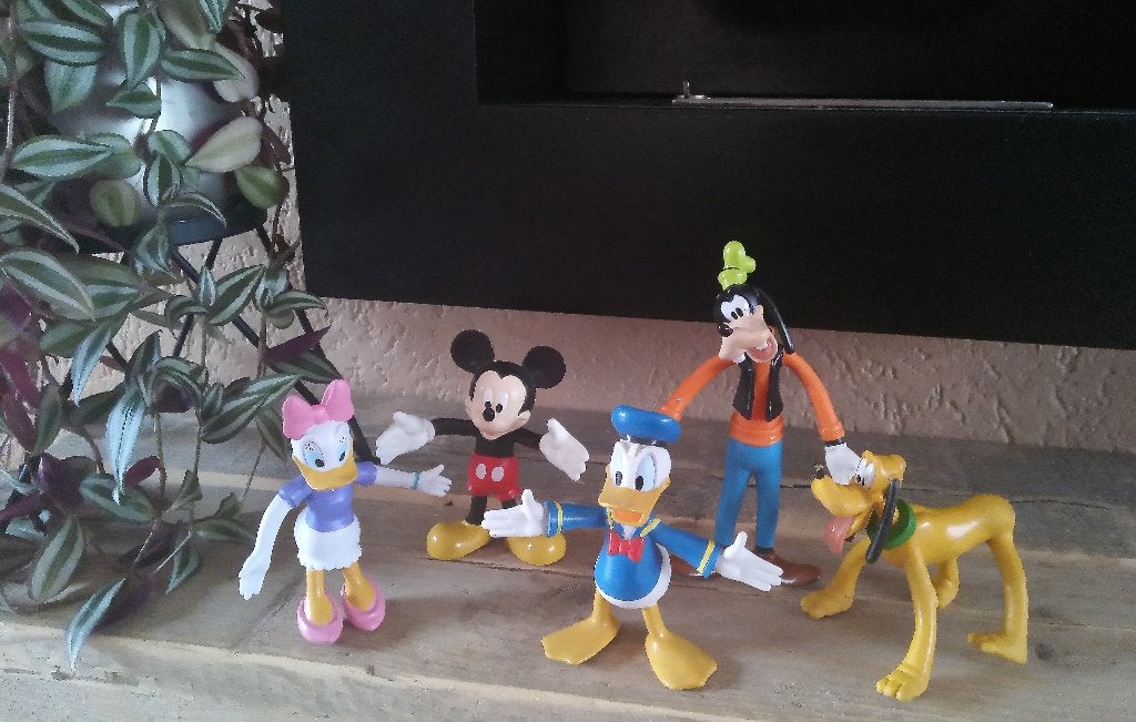 Disney Flexibel Mickey Mouse etc., Ophalen, Overige figuren, Zo goed als nieuw, Beeldje of Figuurtje