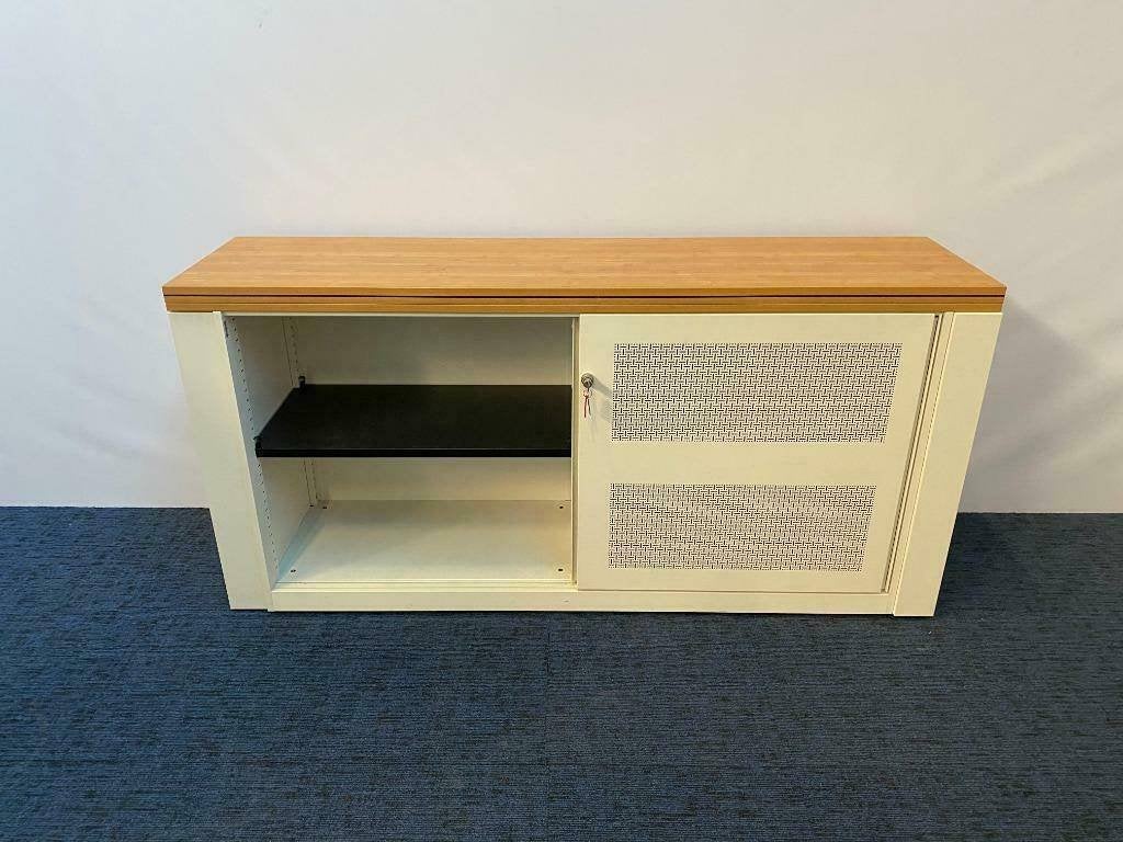 Ahrend schuifdeurkast, akoestisch, H 87 x B 180 x D 45 cm., Ophalen, Gebruikt